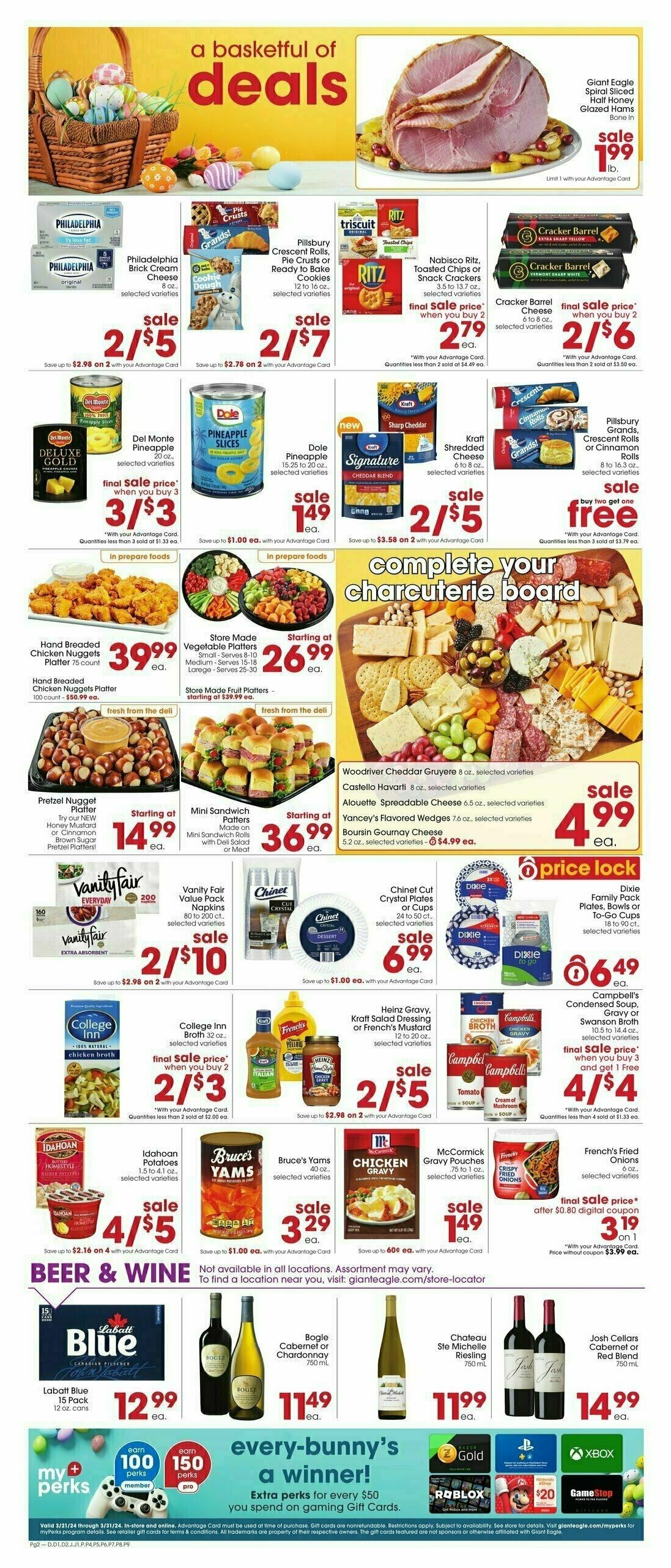 Giant Eagle Weekly Ad from March 21