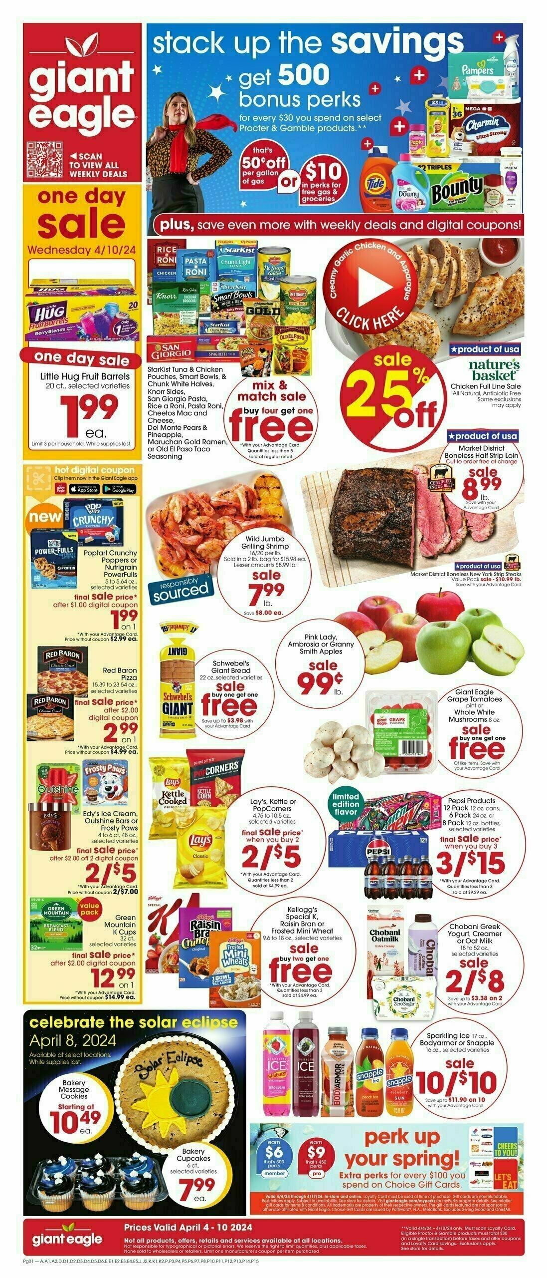 Giant Eagle Weekly Ad from April 4