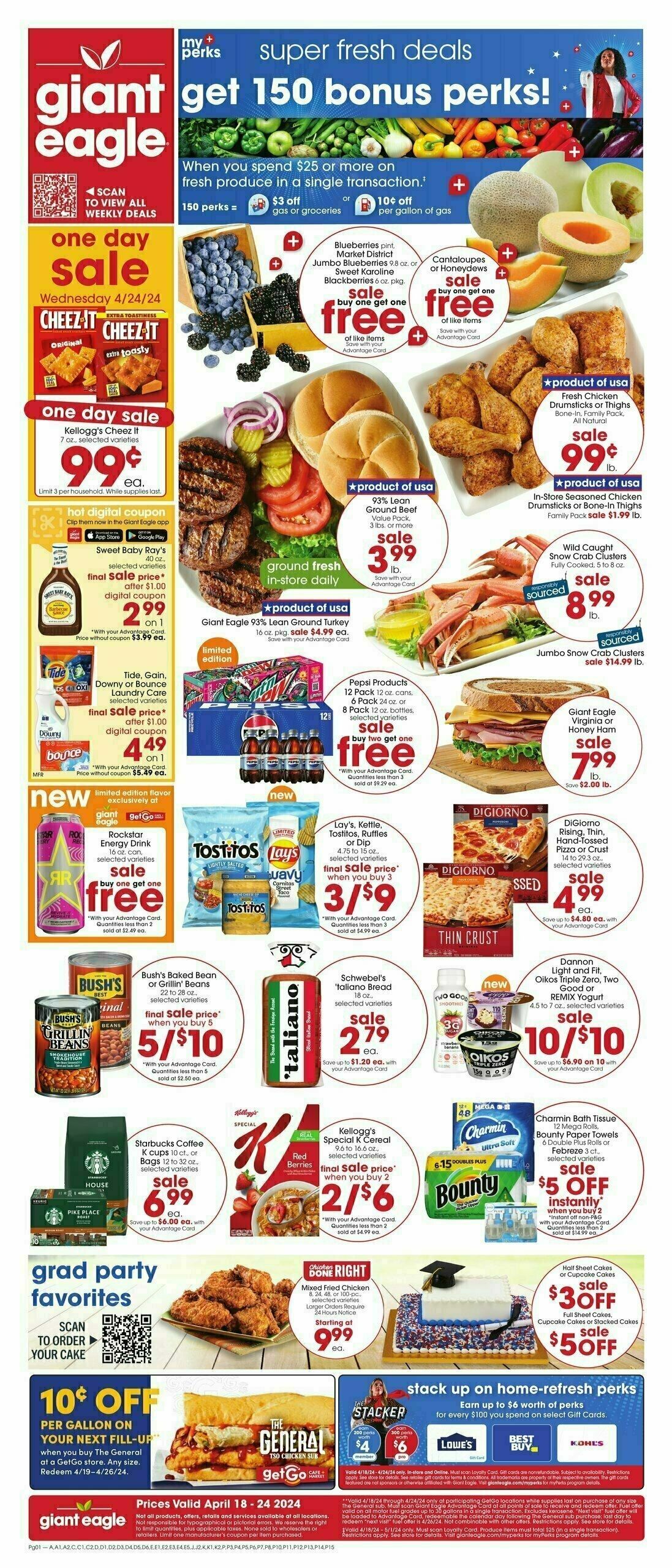 Giant Eagle Weekly Ad from April 18