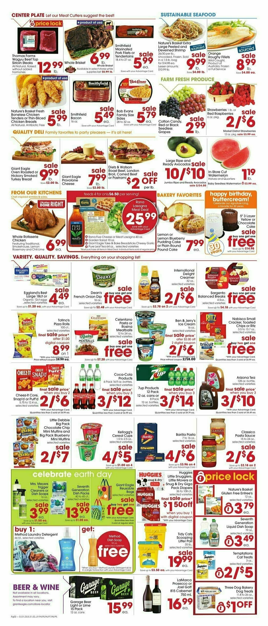 Giant Eagle Weekly Ad from April 18