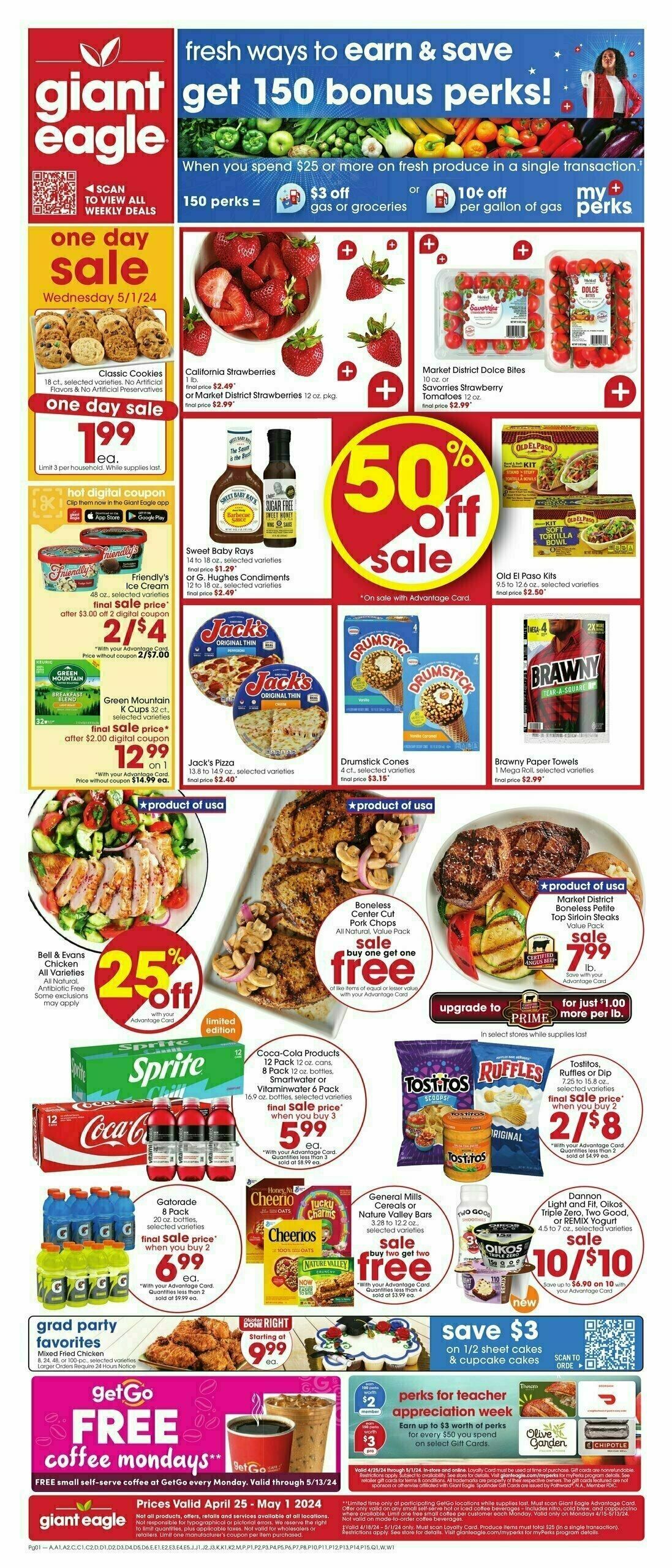 Giant Eagle Weekly Ad from April 25