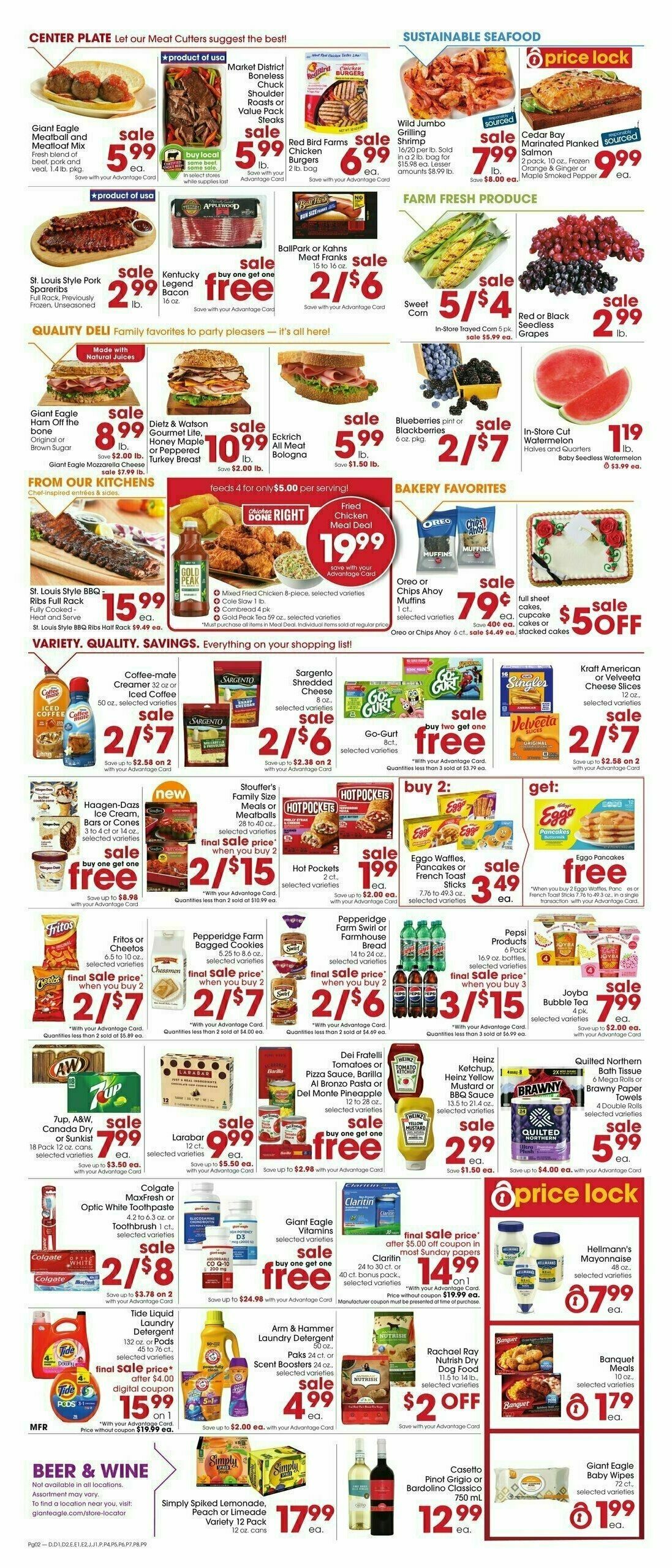 Giant Eagle Weekly Ad from April 25