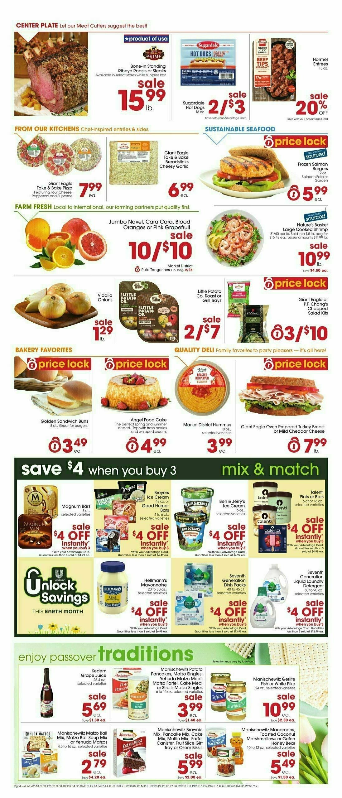 Giant Eagle Weekly Ad from April 25
