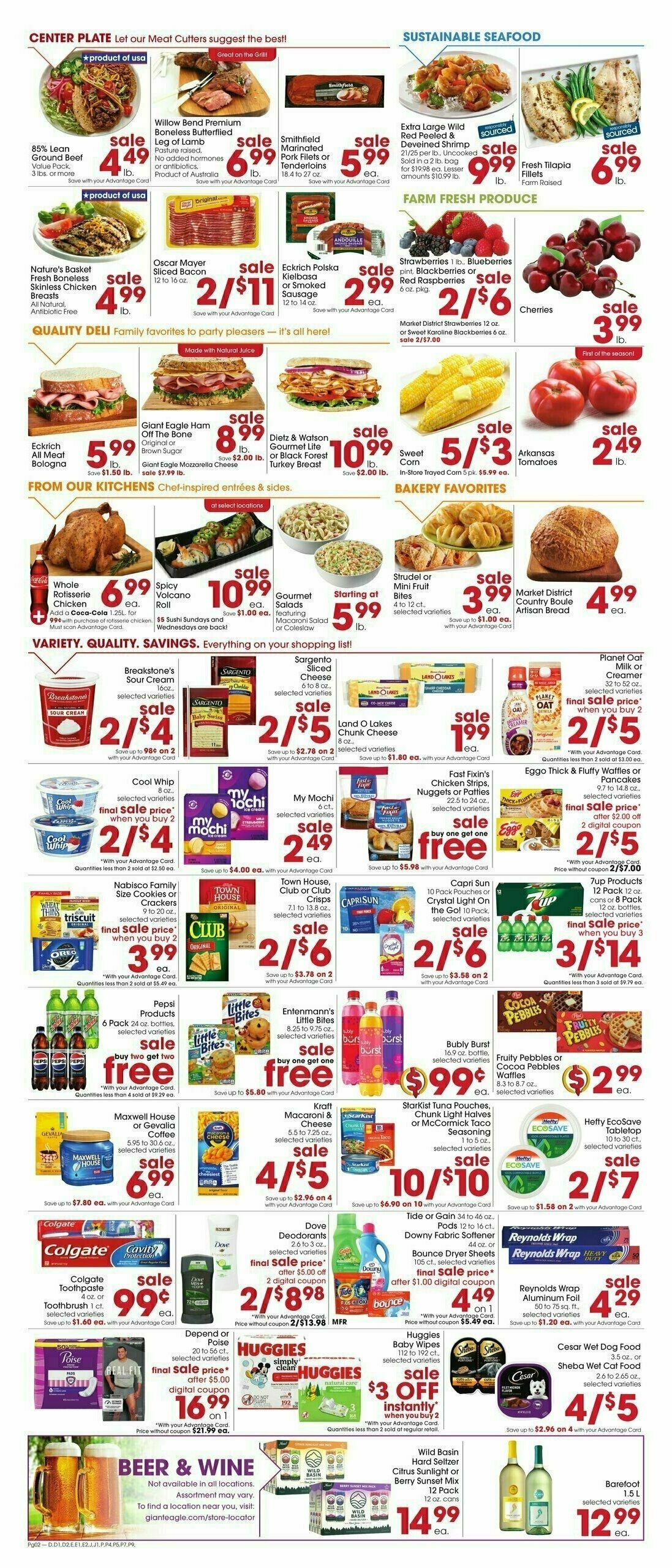 Giant Eagle Weekly Ad from June 20