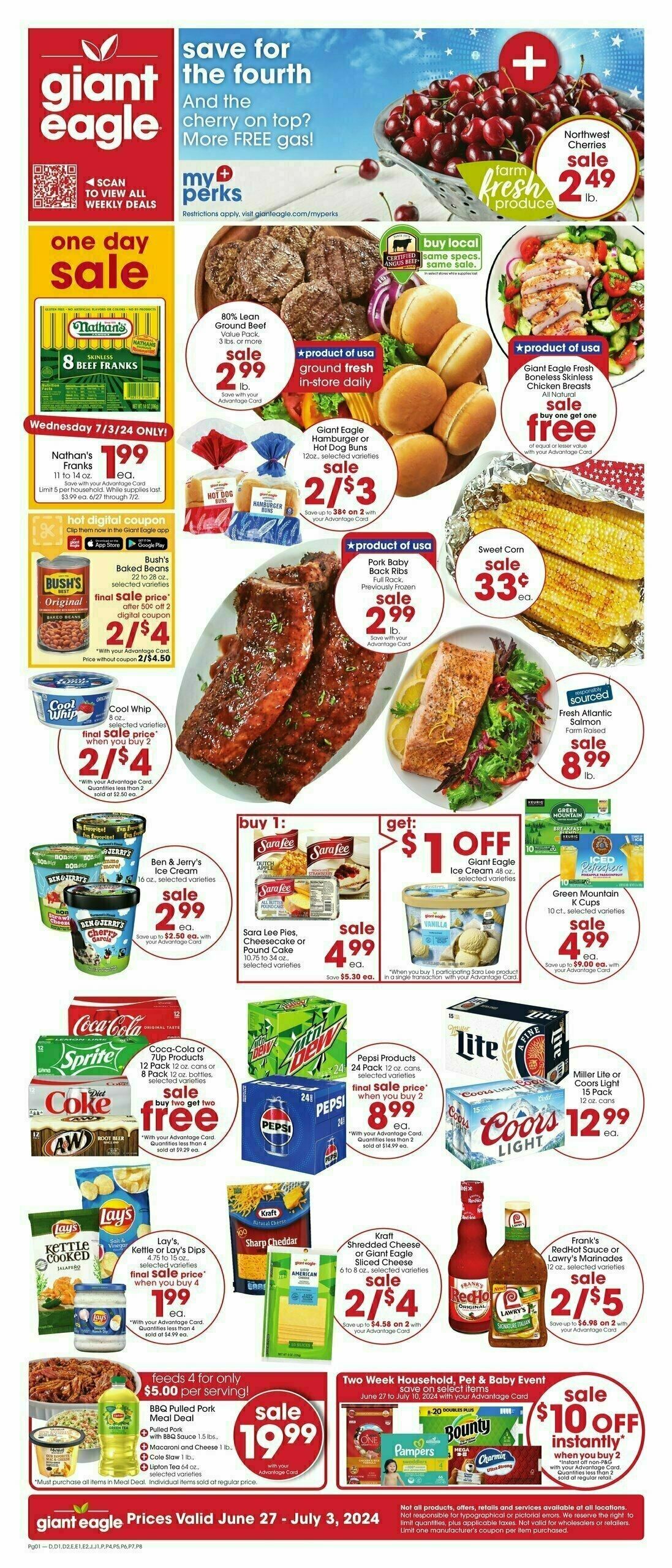 Giant Eagle Weekly Ad from June 27