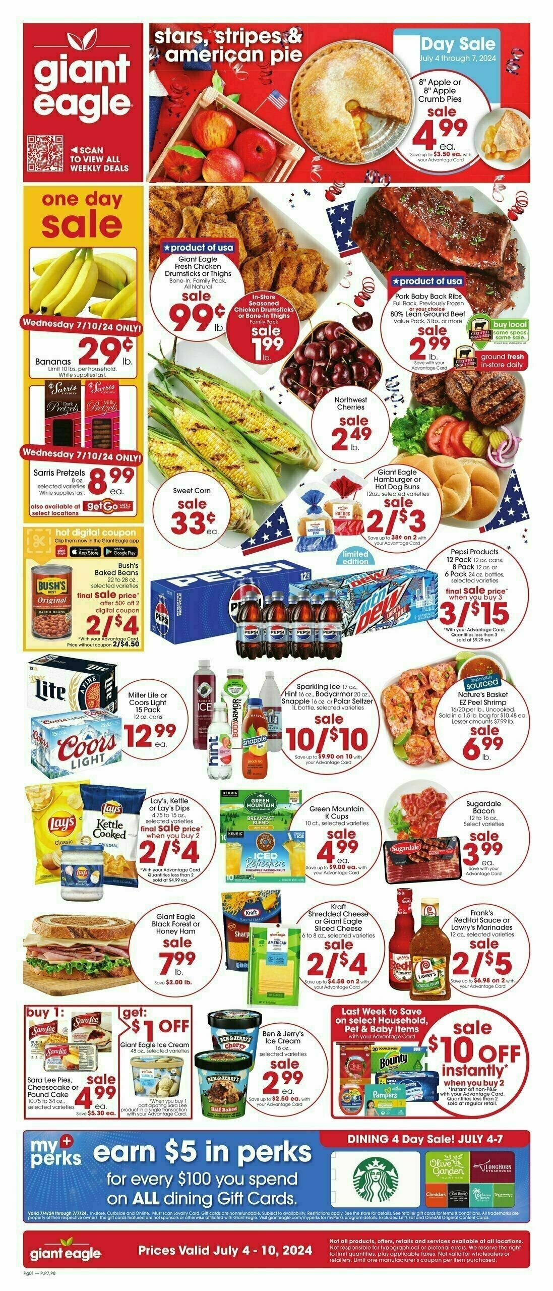 Giant Eagle Weekly Ad from July 4