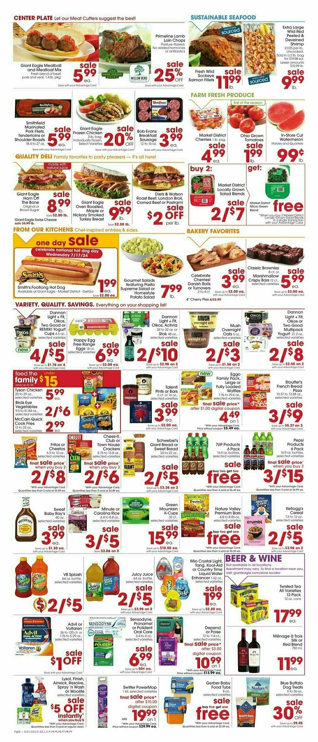 Giant Eagle Weekly Ad from July 11