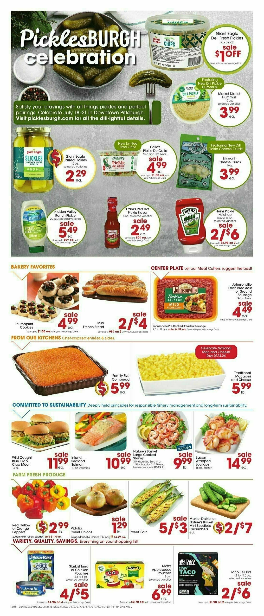 Giant Eagle Weekly Ad from July 11