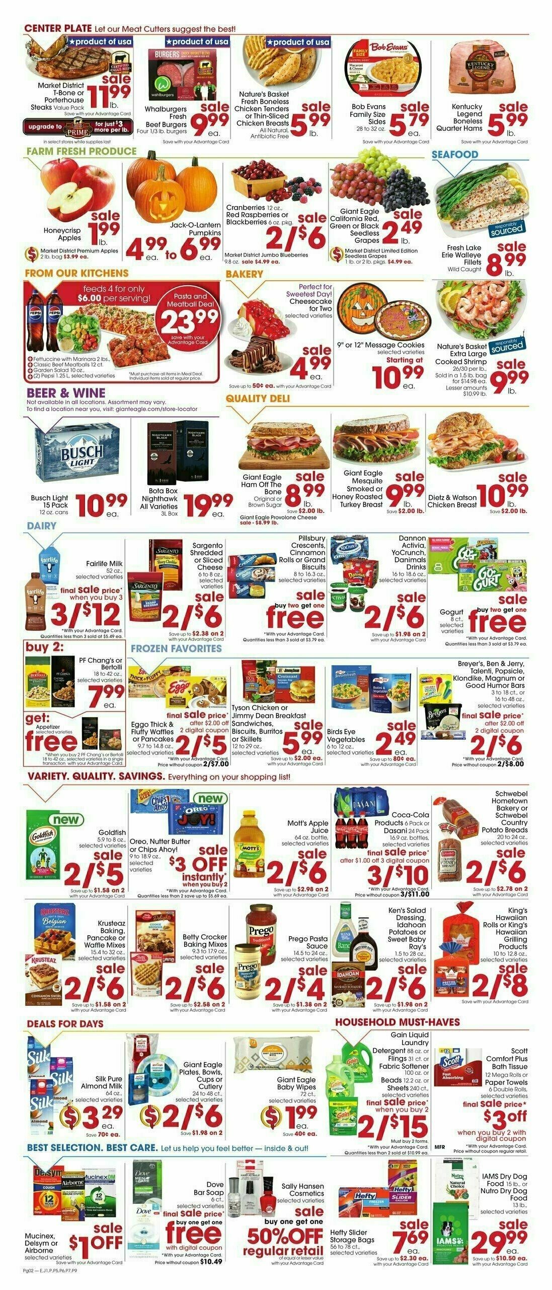 Giant Eagle Weekly Ad from October 17