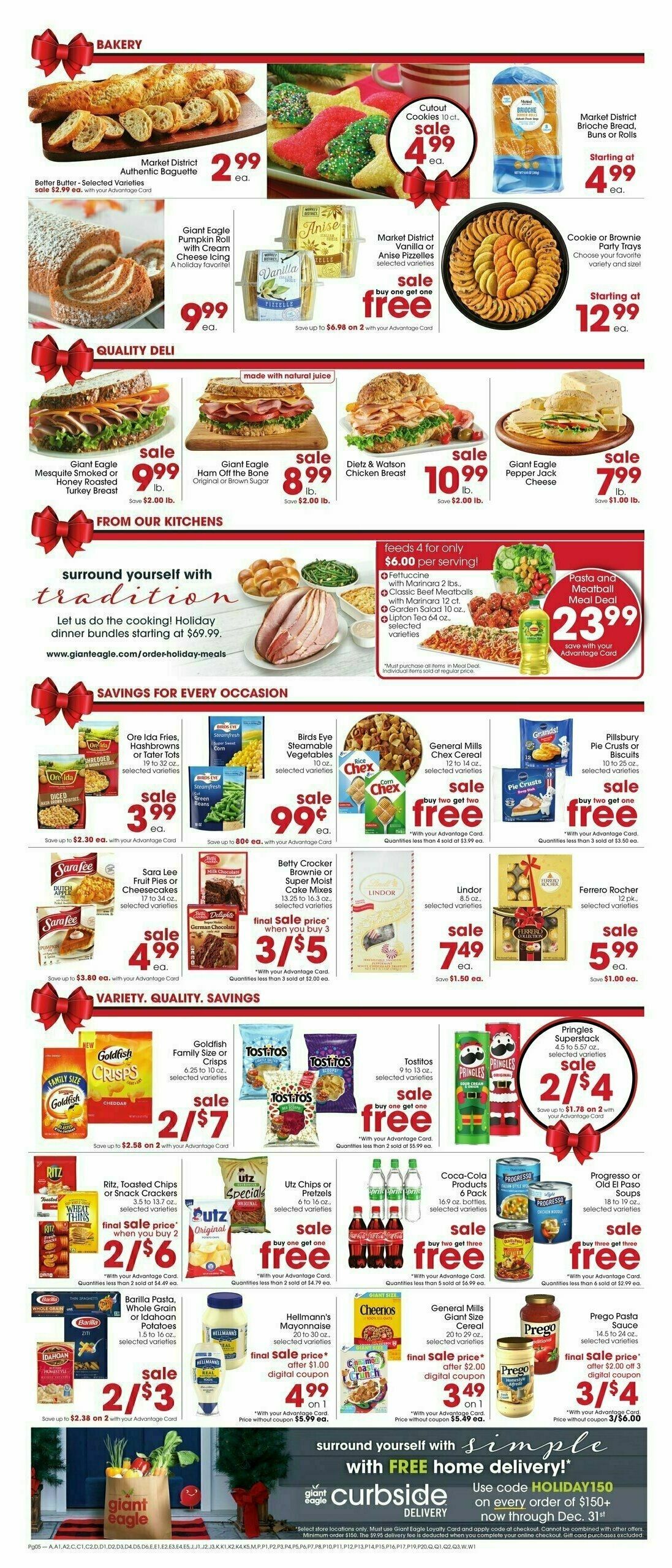Giant Eagle Weekly Ad from December 12
