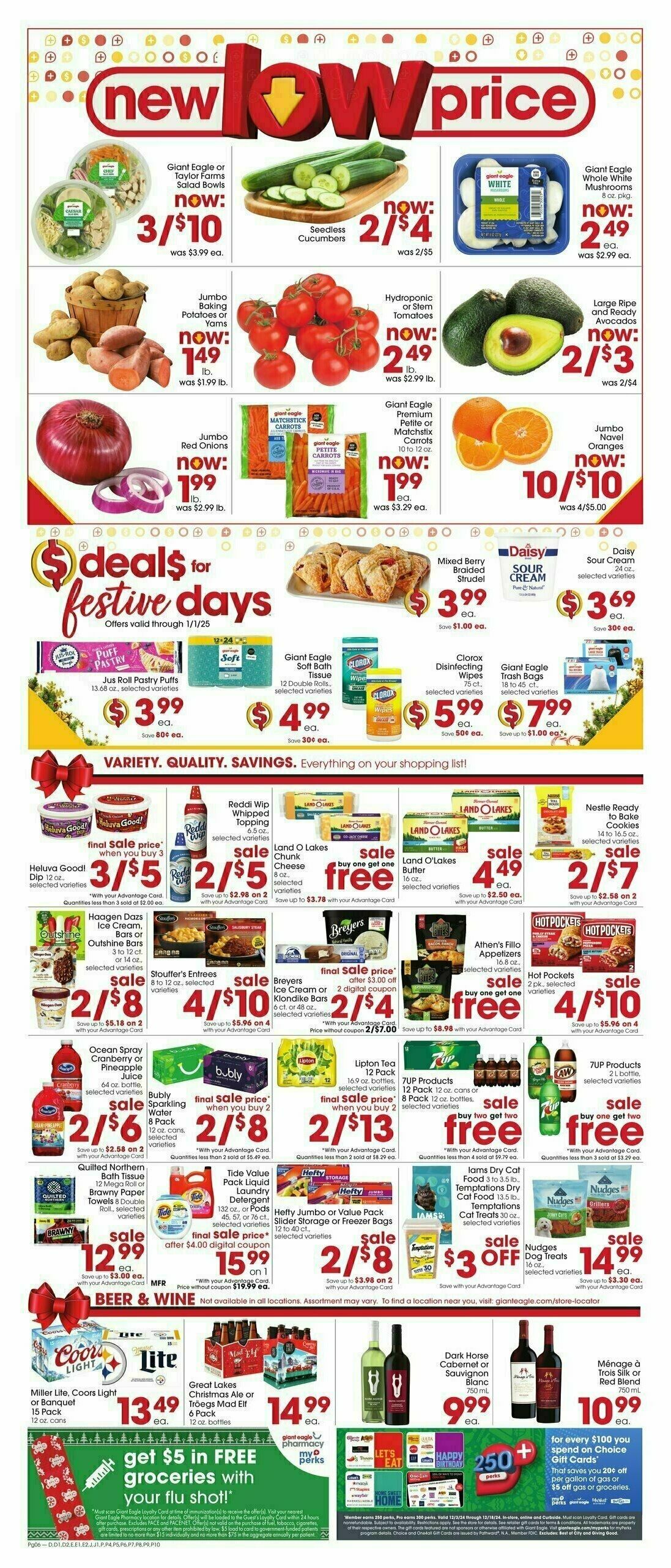 Giant Eagle Weekly Ad from December 12
