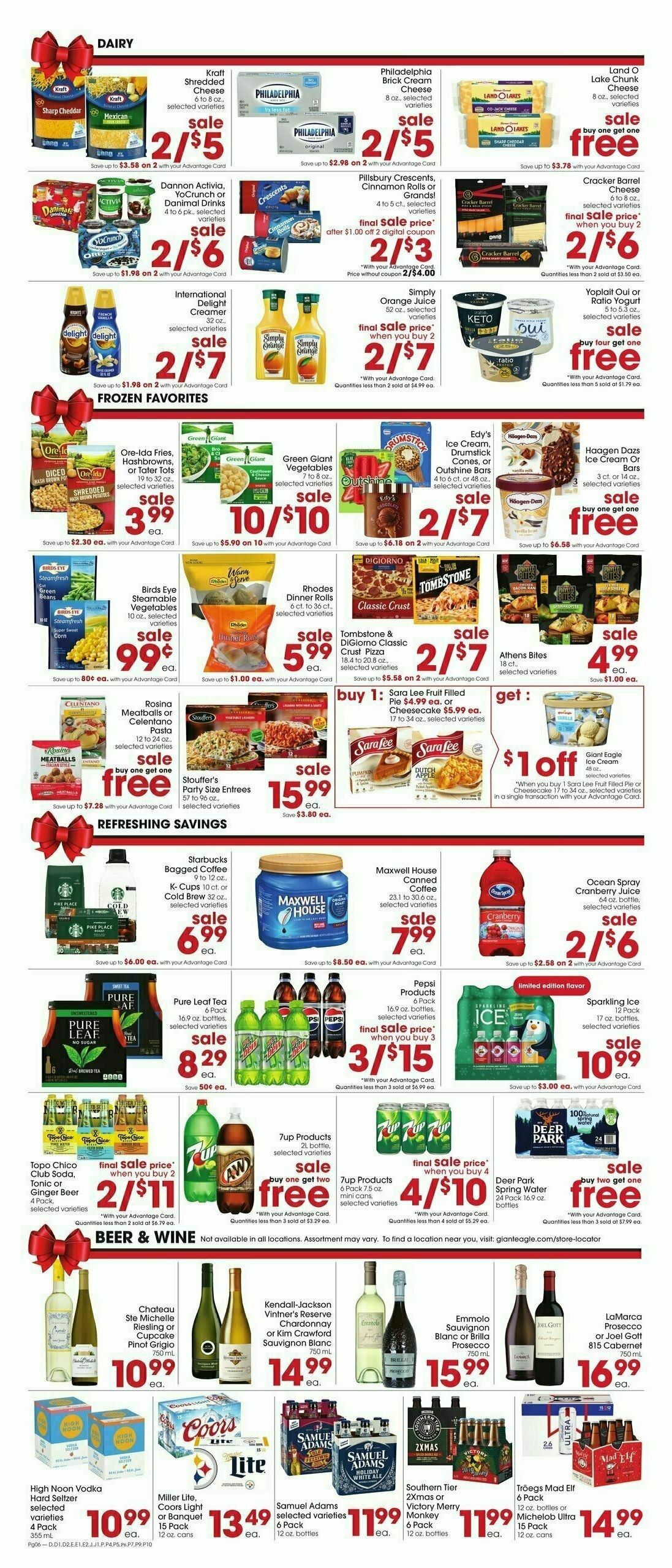 Giant Eagle Weekly Ad from December 19