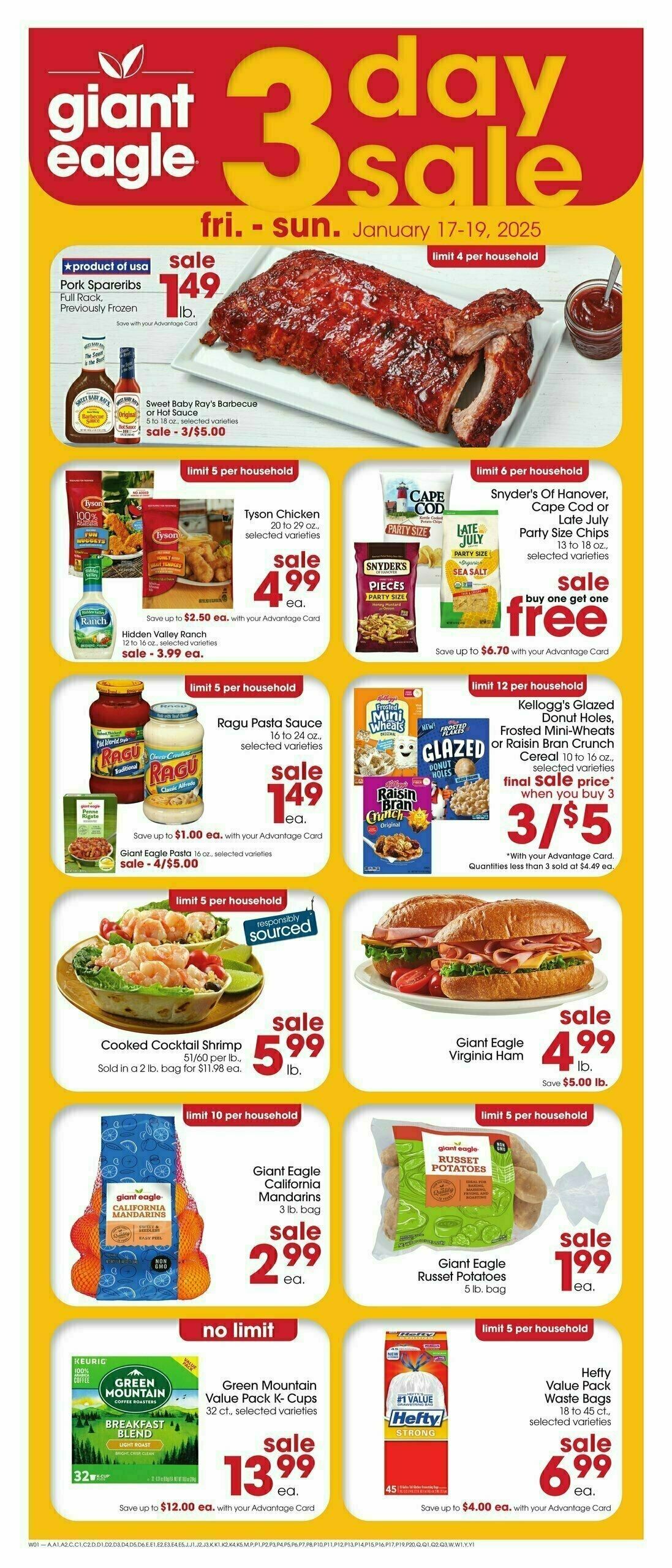Giant Eagle Weekly Ad from January 16