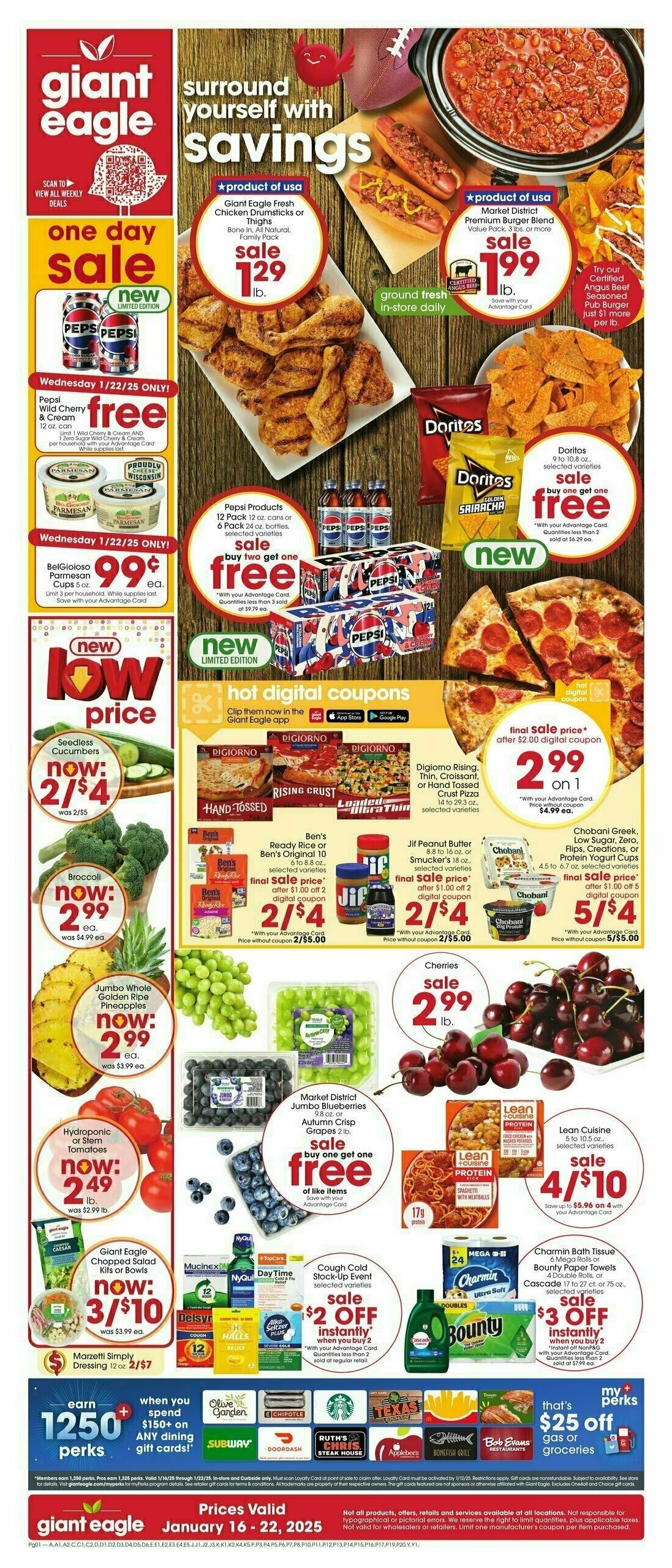 Giant Eagle Weekly Ad from January 16