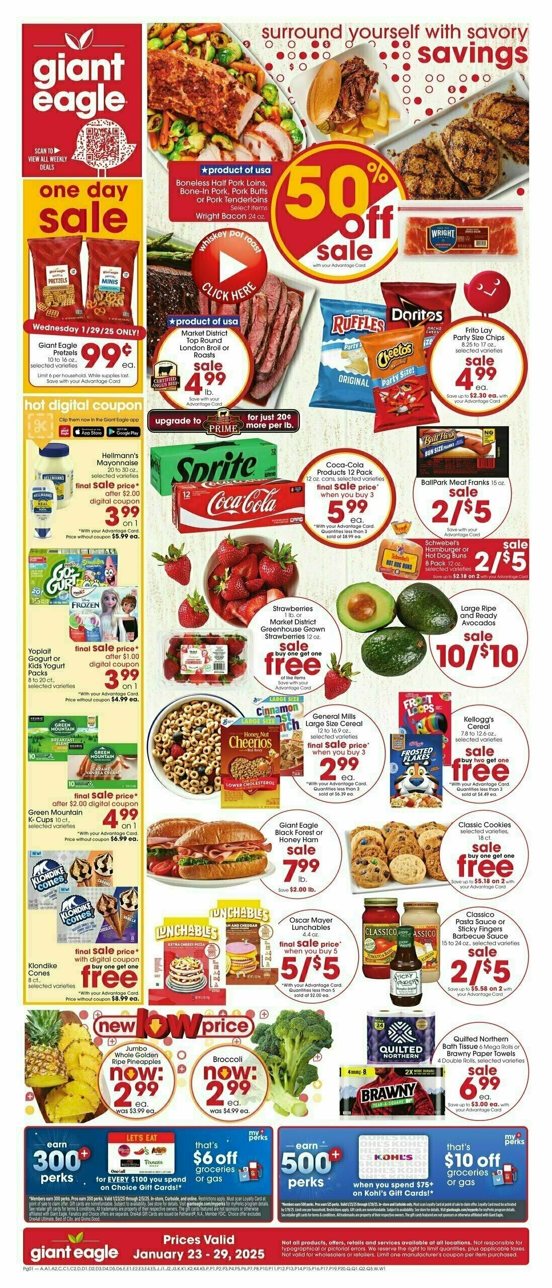 Giant Eagle Weekly Ad from January 23