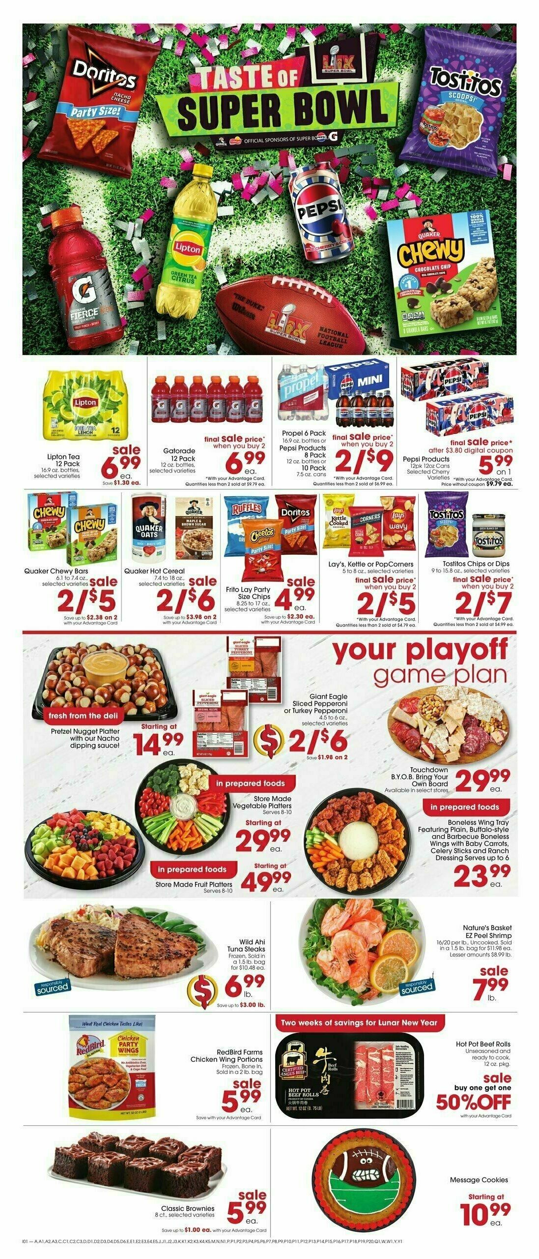 Giant Eagle Weekly Ad from January 23