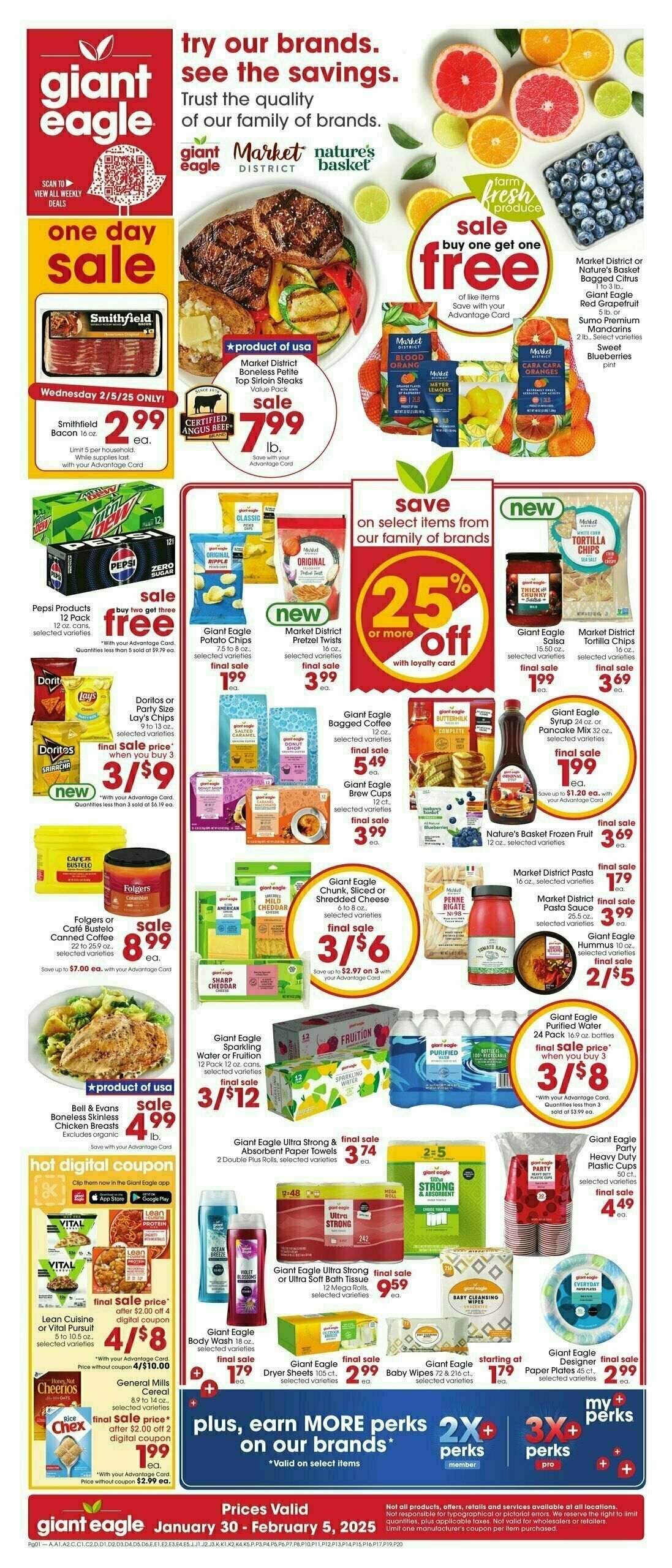 Giant Eagle Weekly Ad from January 30