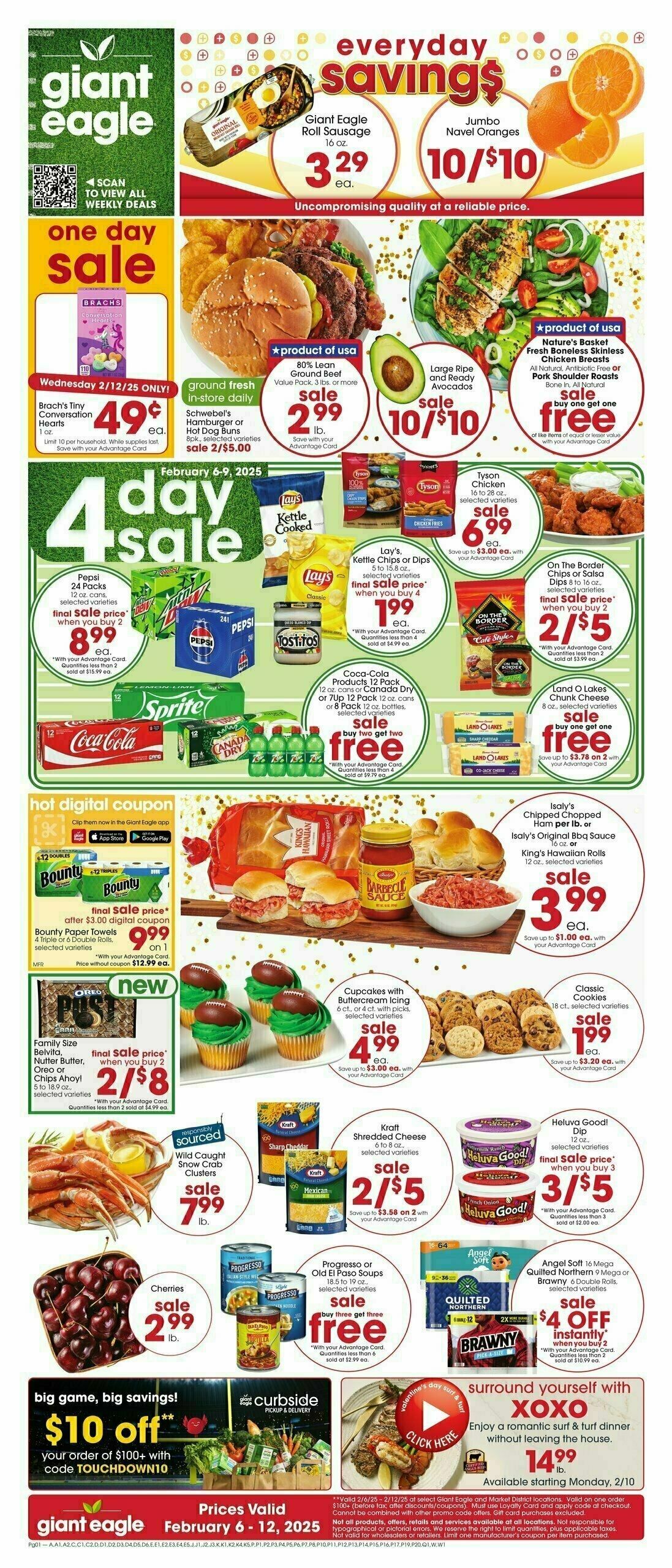Giant Eagle Weekly Ad from February 6