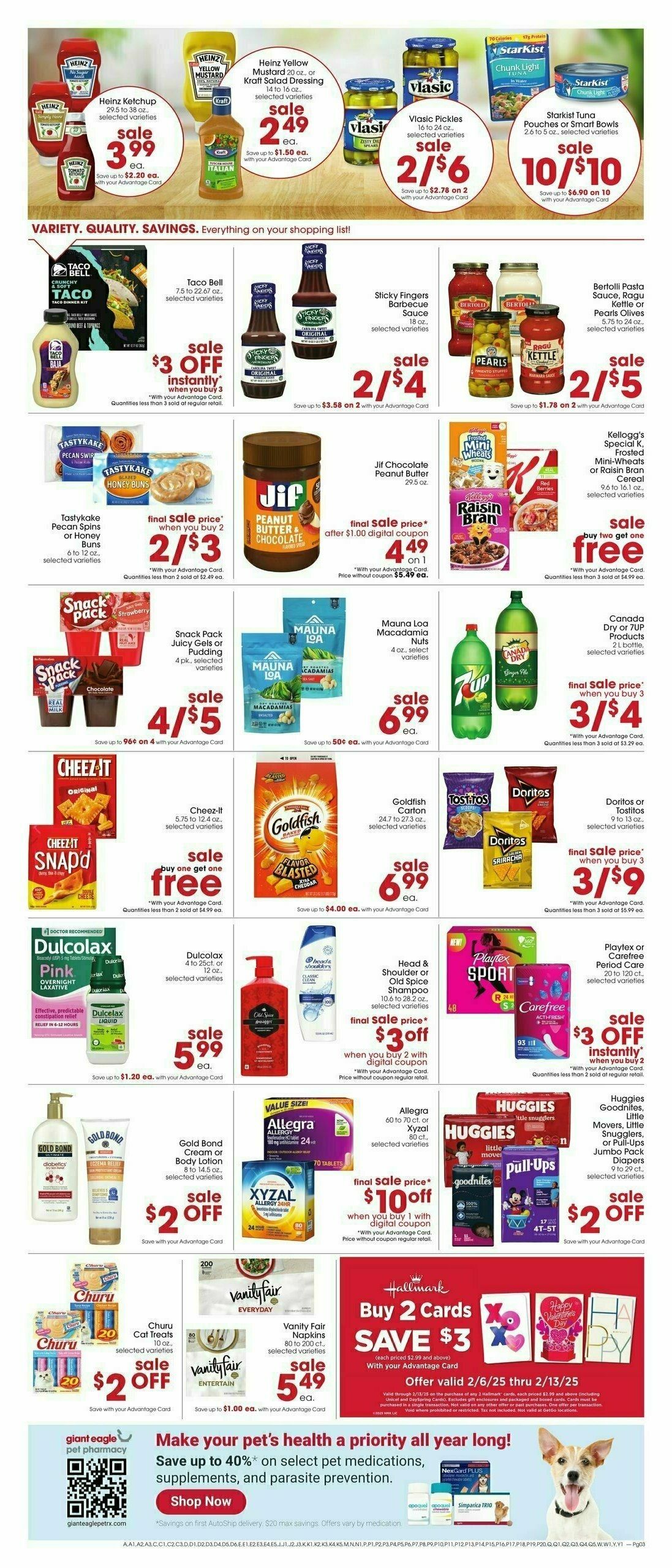 Giant Eagle Weekly Ad from February 6