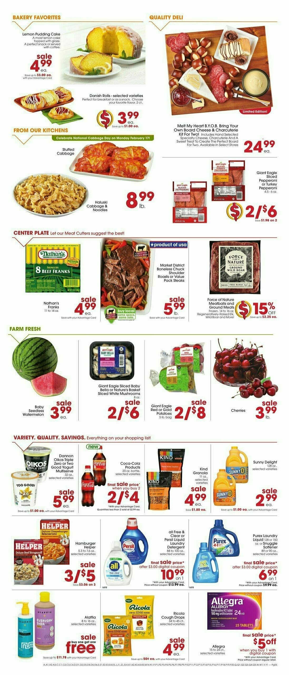 Giant Eagle Weekly Ad from February 13