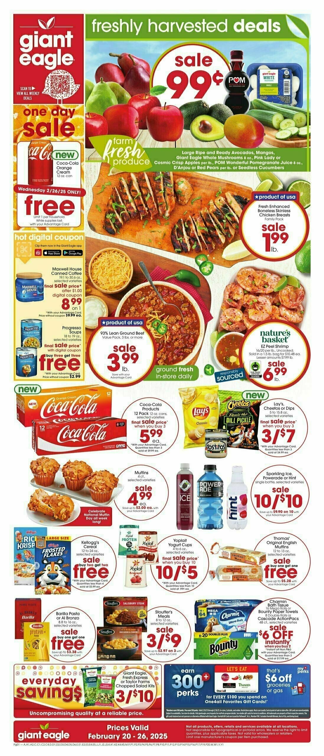 Giant Eagle Weekly Ad from February 20