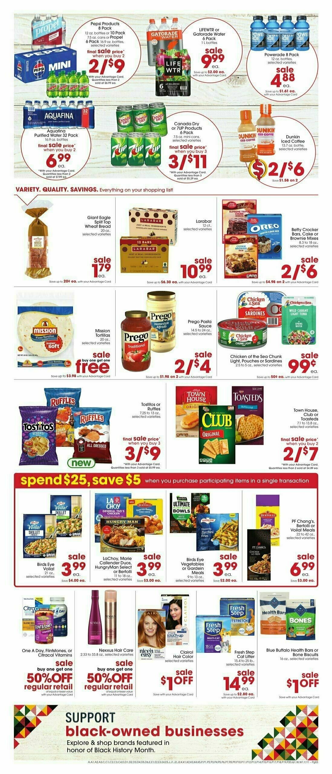 Giant Eagle Weekly Ad from February 20