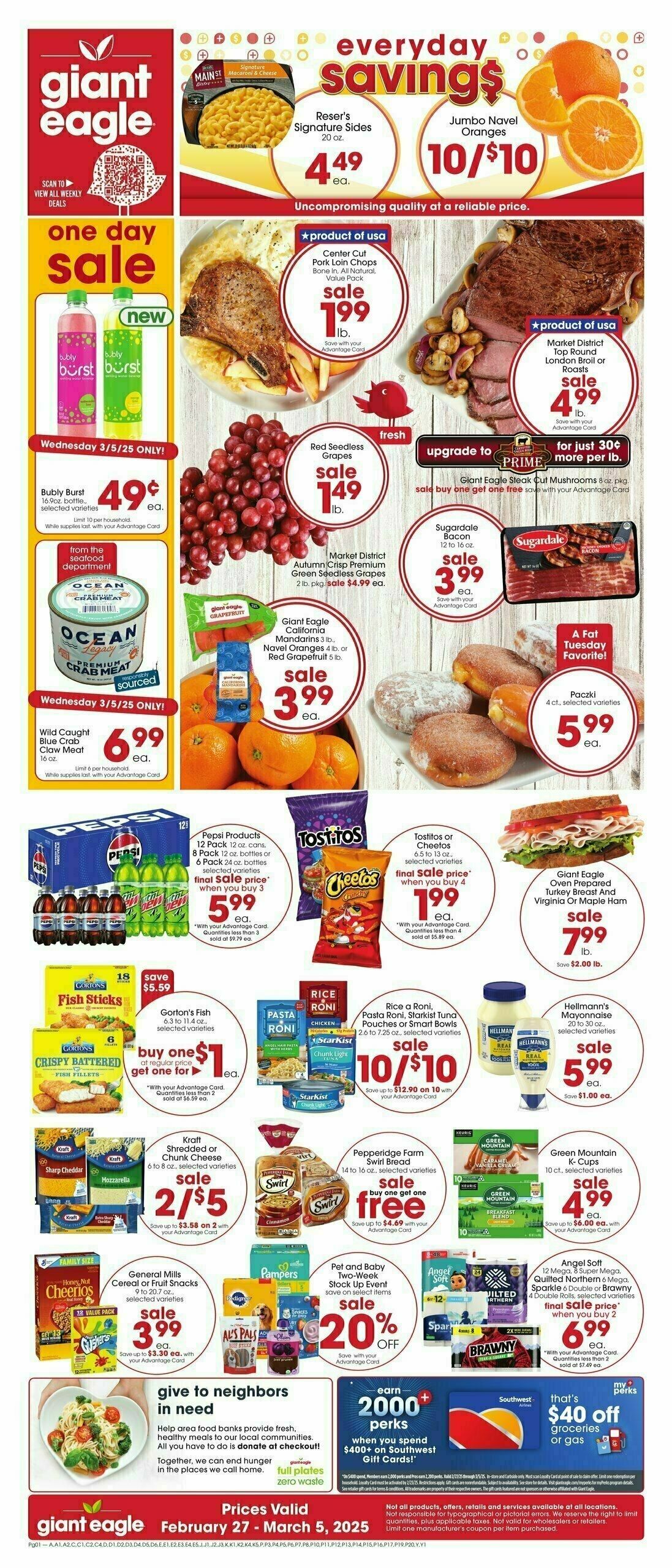 Giant Eagle Weekly Ad from February 27