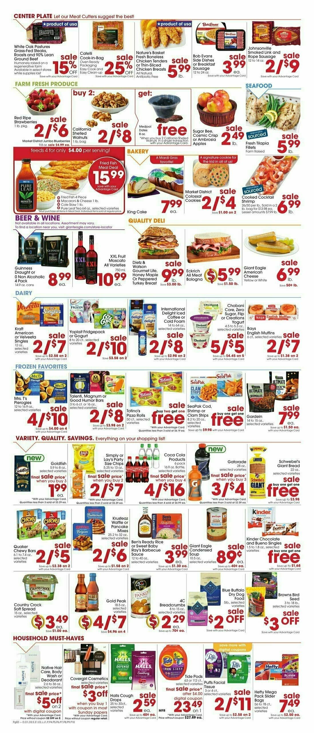 Giant Eagle Weekly Ad from February 27