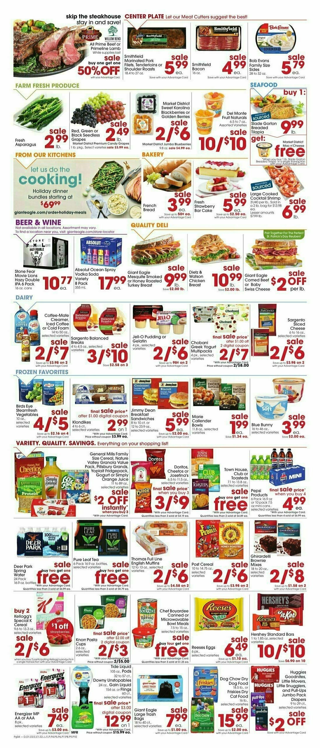 Giant Eagle Weekly Ad from March 6