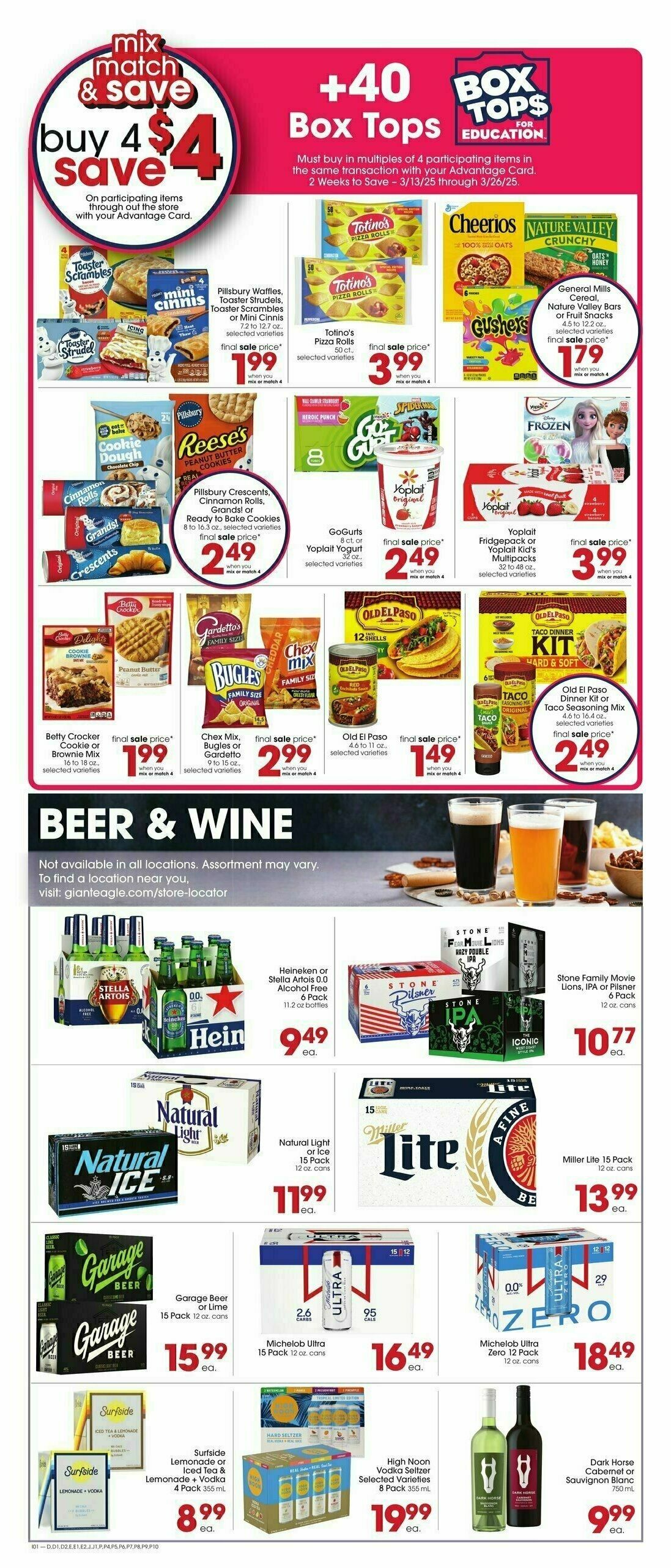 Giant Eagle Weekly Ad from March 13