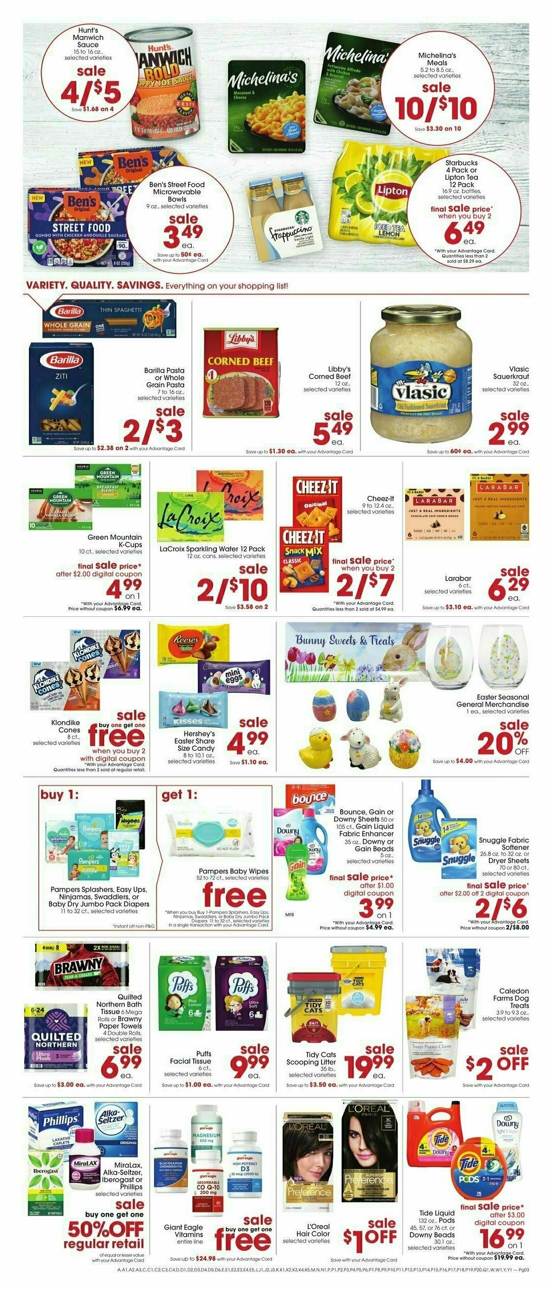 Giant Eagle Weekly Ad from March 13