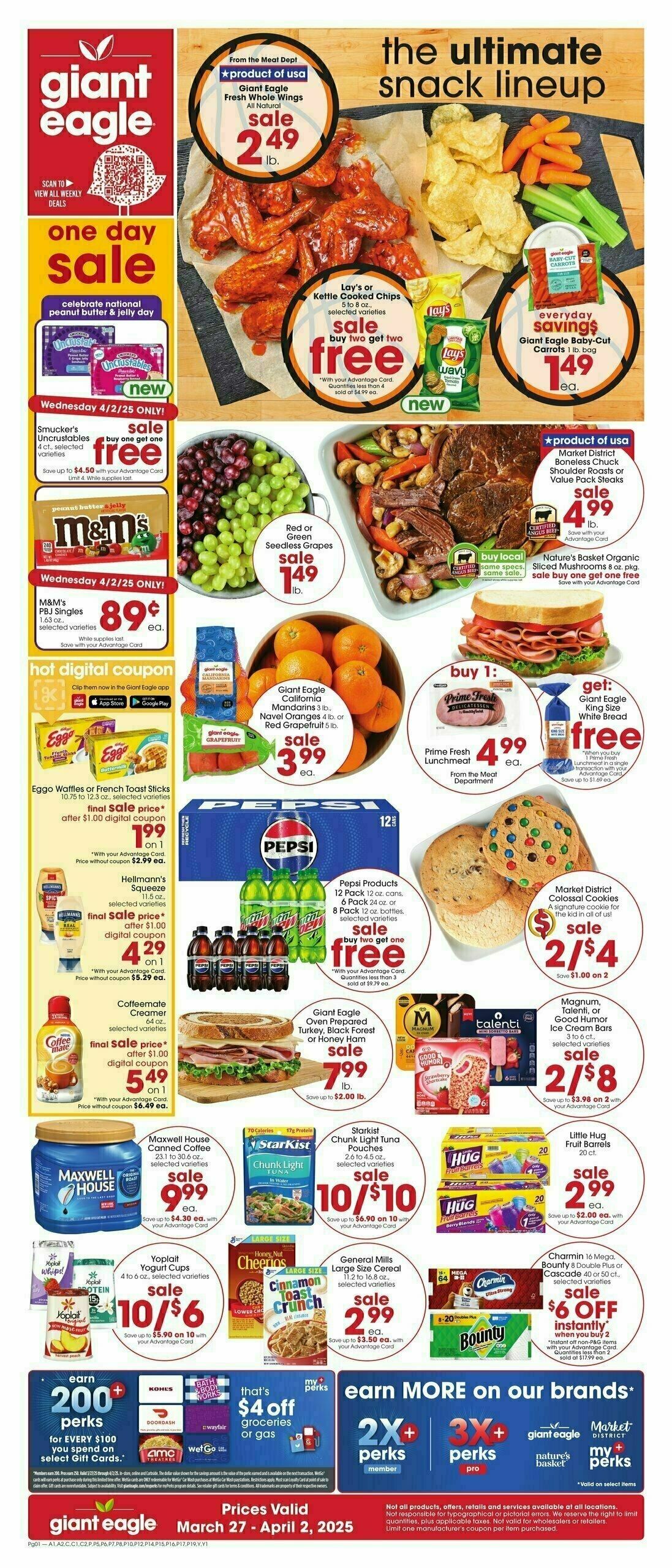 Giant Eagle Weekly Ad from March 27