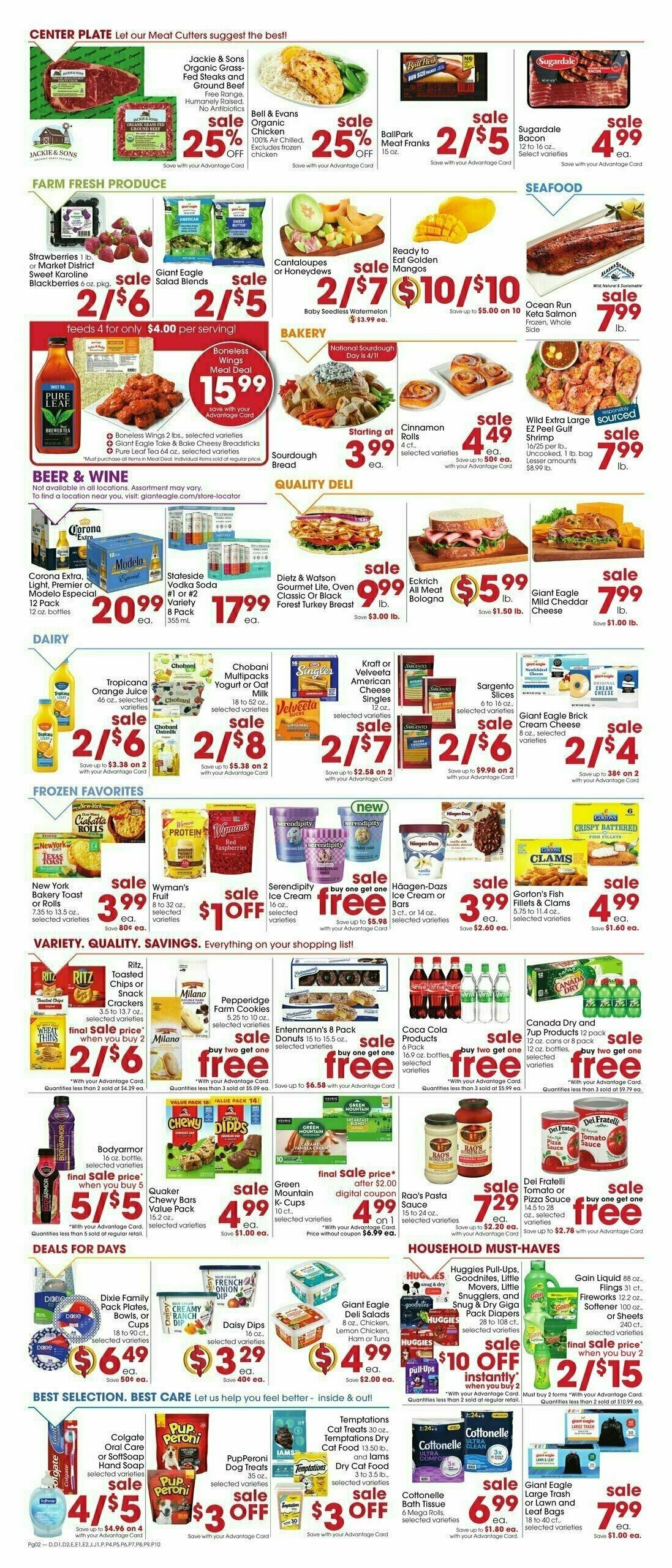 Giant Eagle Weekly Ad from March 27