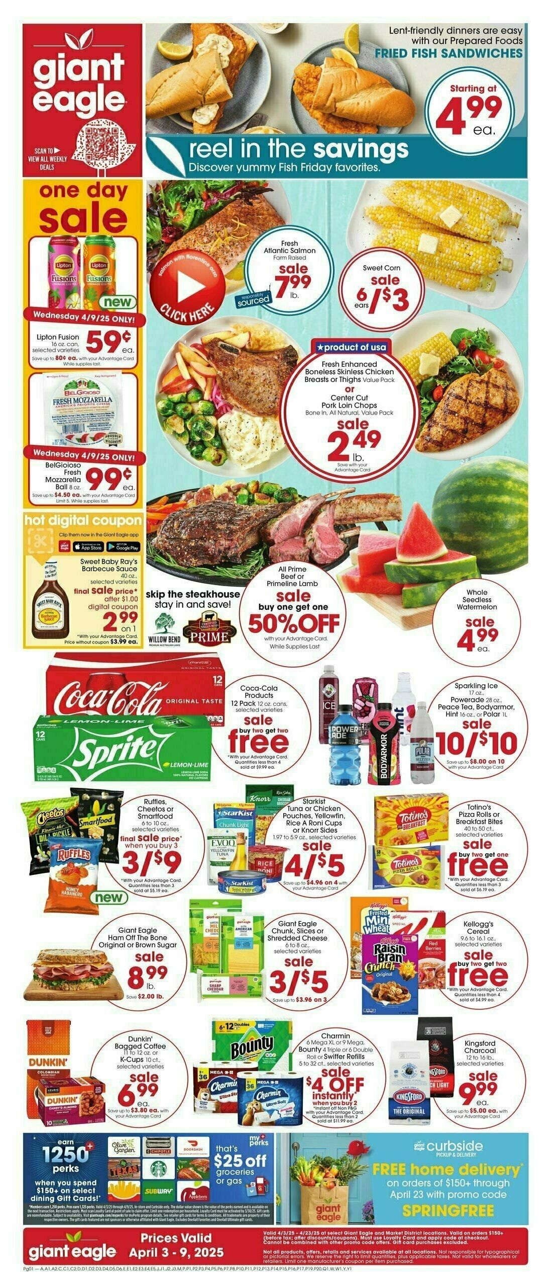 Giant Eagle Weekly Ad from April 3