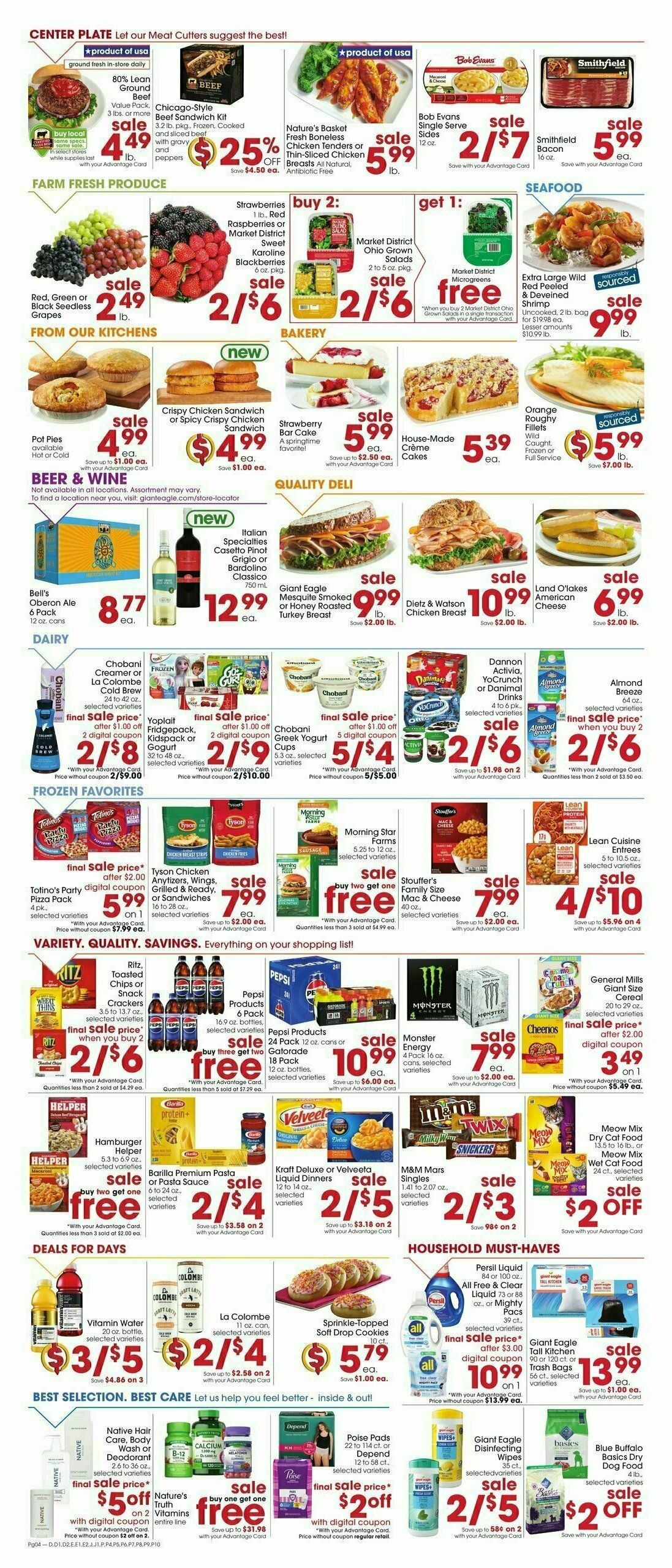 Giant Eagle Weekly Ad from April 3