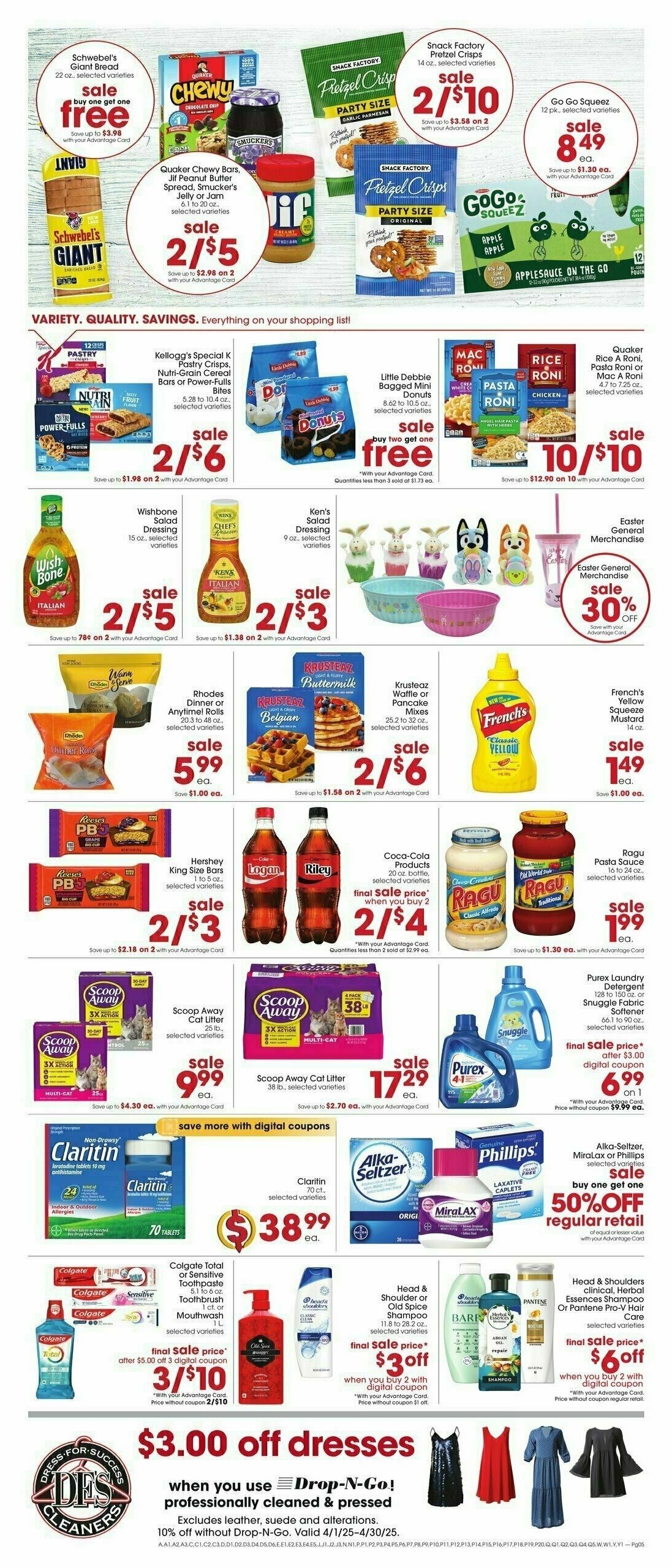 Giant Eagle Weekly Ad from April 3