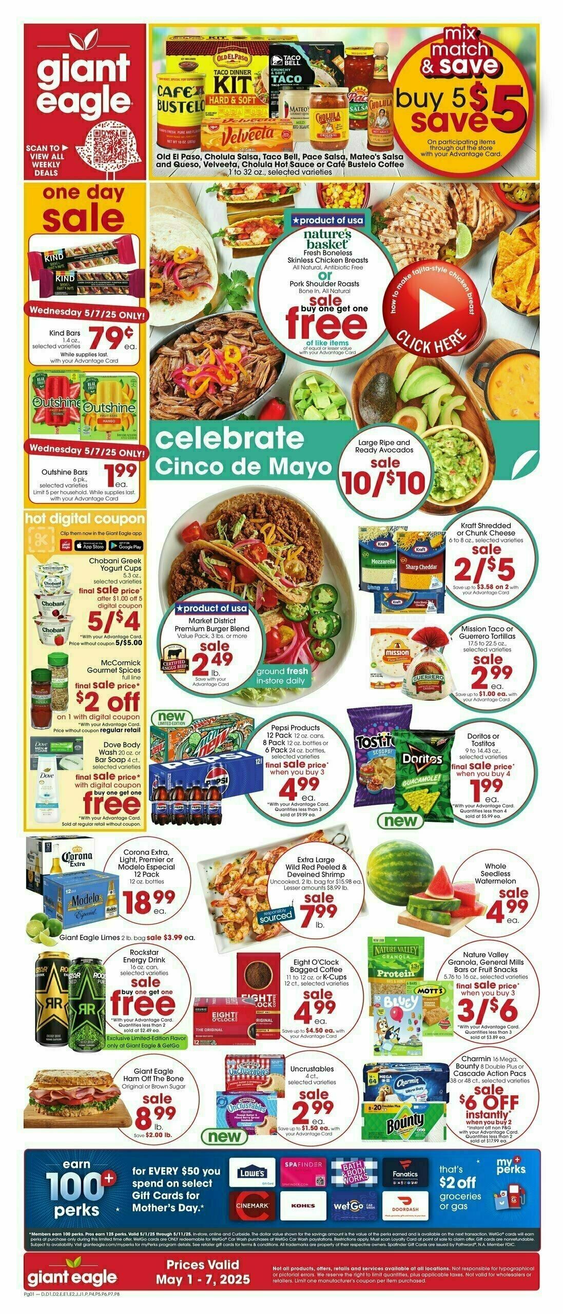 Giant Eagle Weekly Ad from May 1