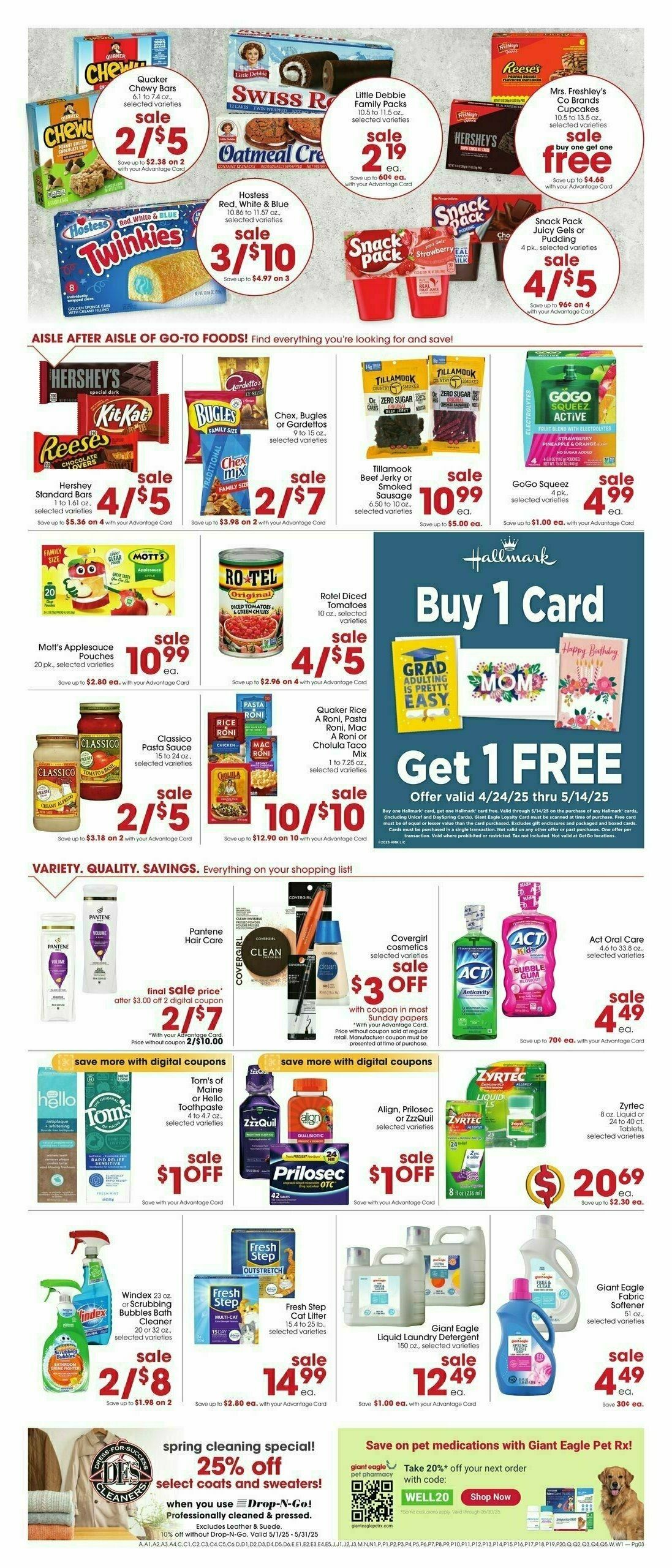 Giant Eagle Weekly Ad from May 1