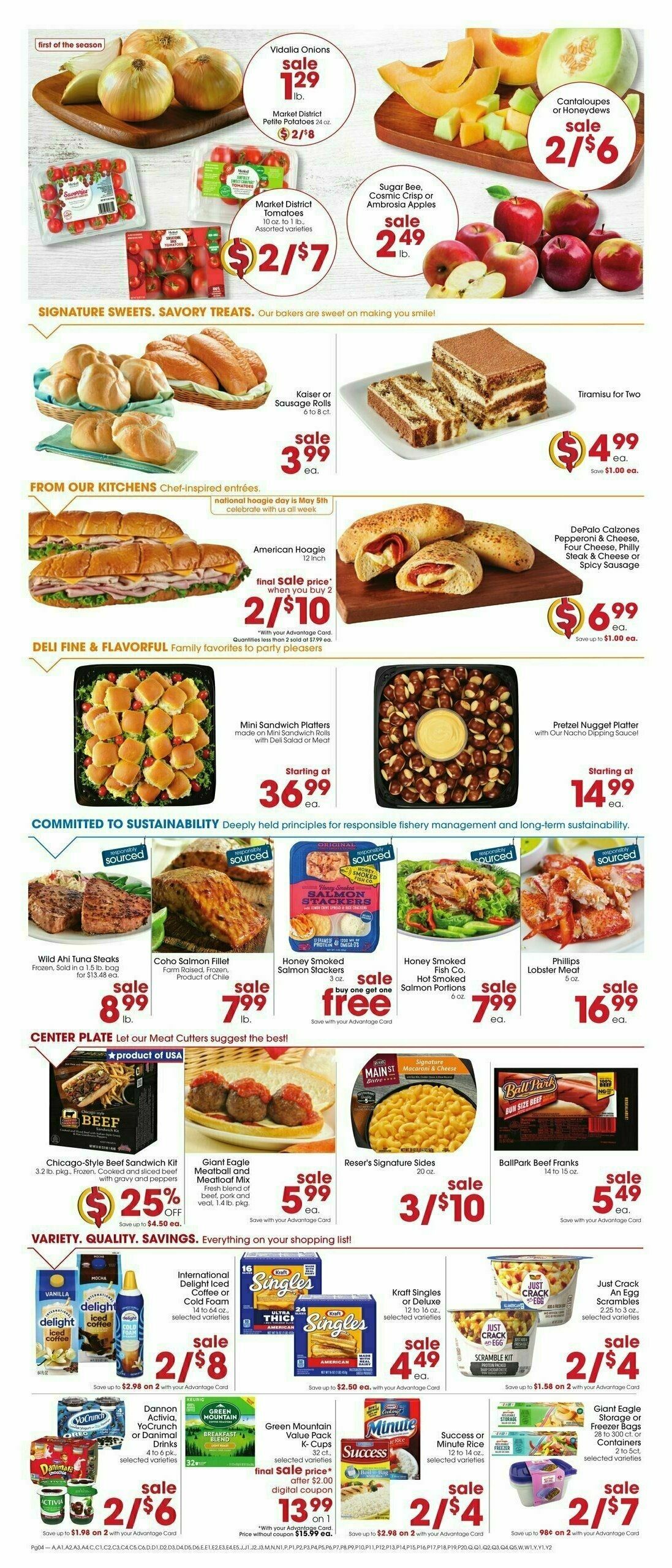 Giant Eagle Weekly Ad from May 1