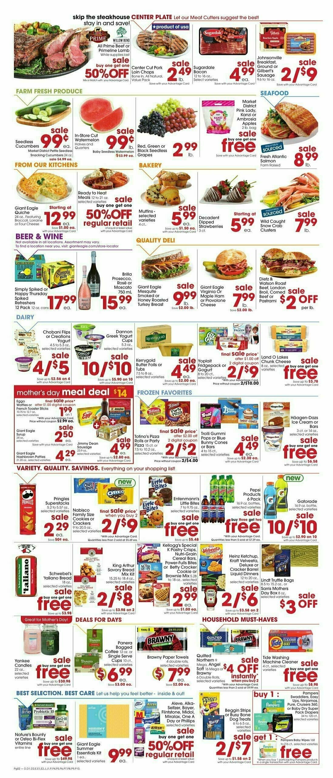 Giant Eagle Weekly Ad from May 8