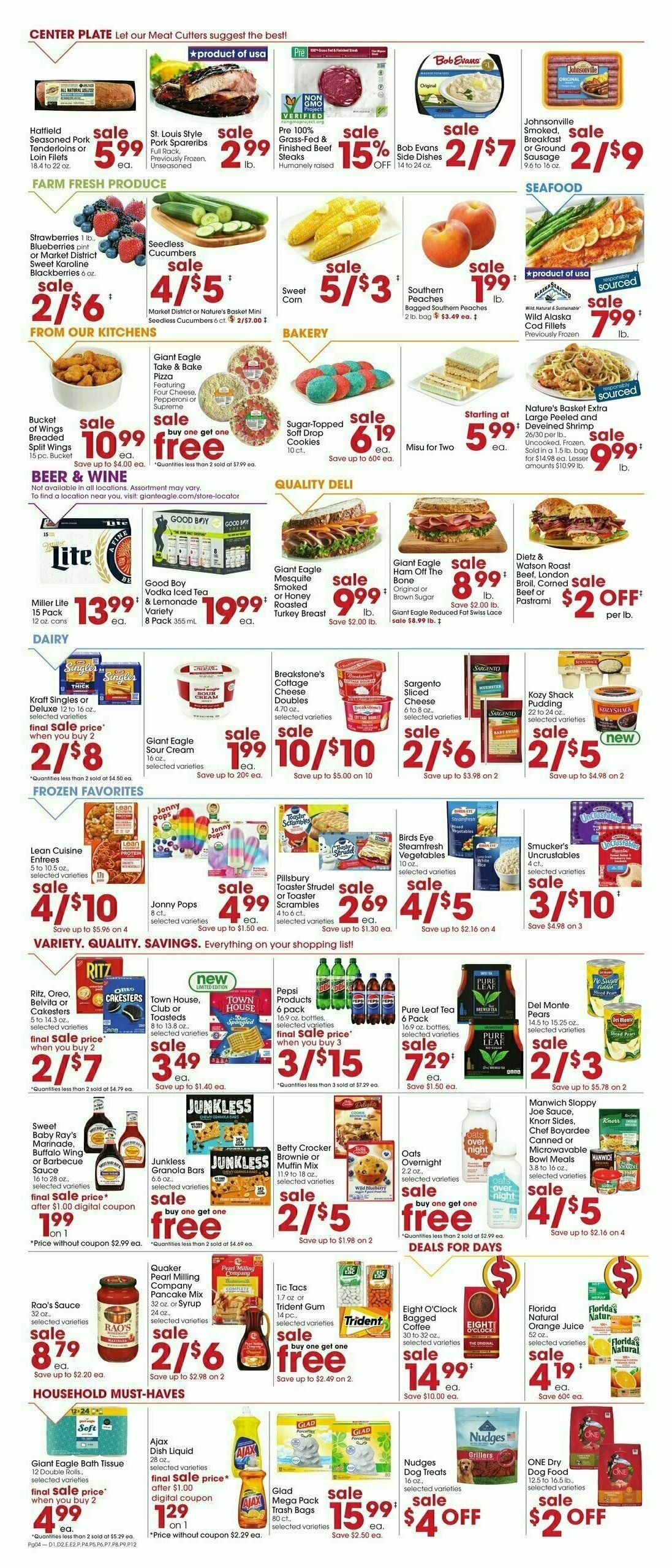 Giant Eagle Weekly Ad from June 5