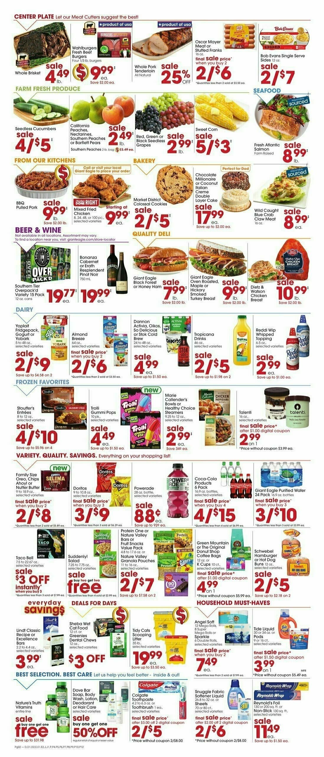Giant Eagle Weekly Ad from June 12