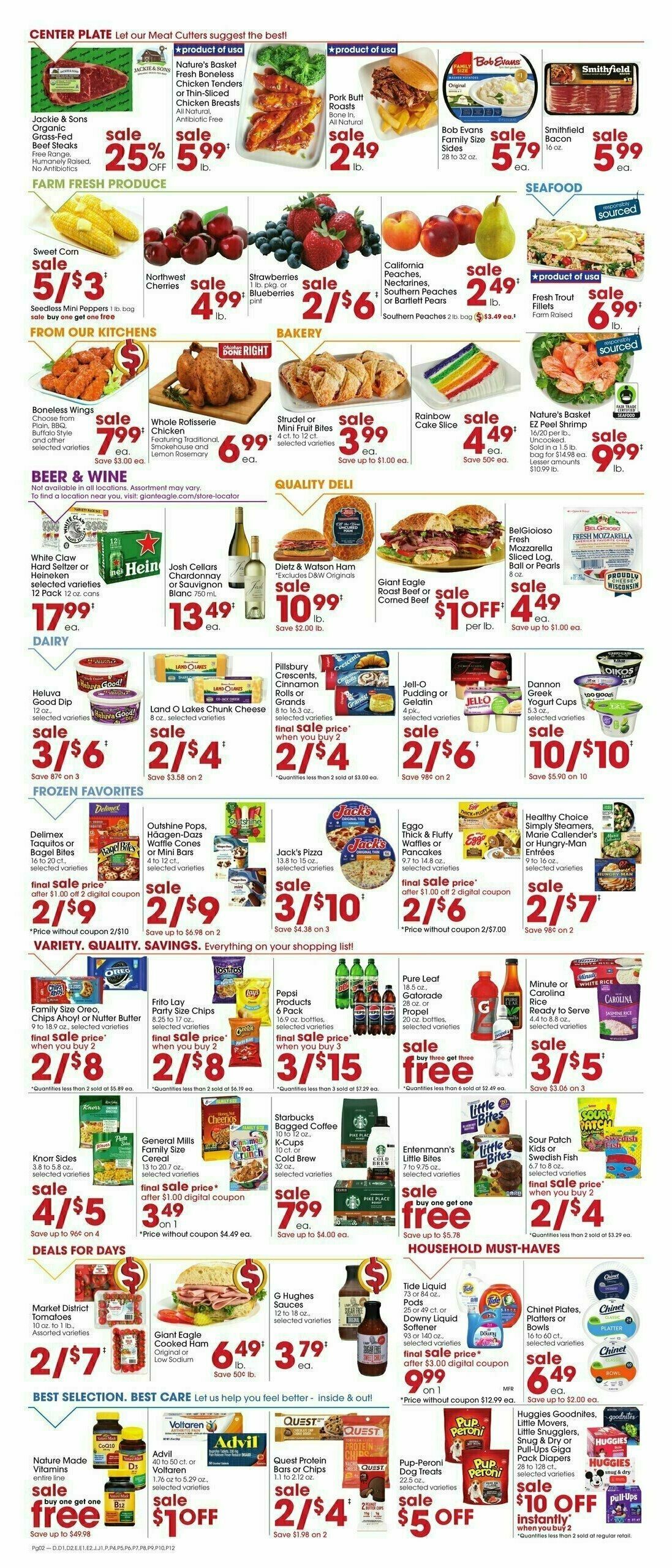 Giant Eagle Weekly Ad from June 19