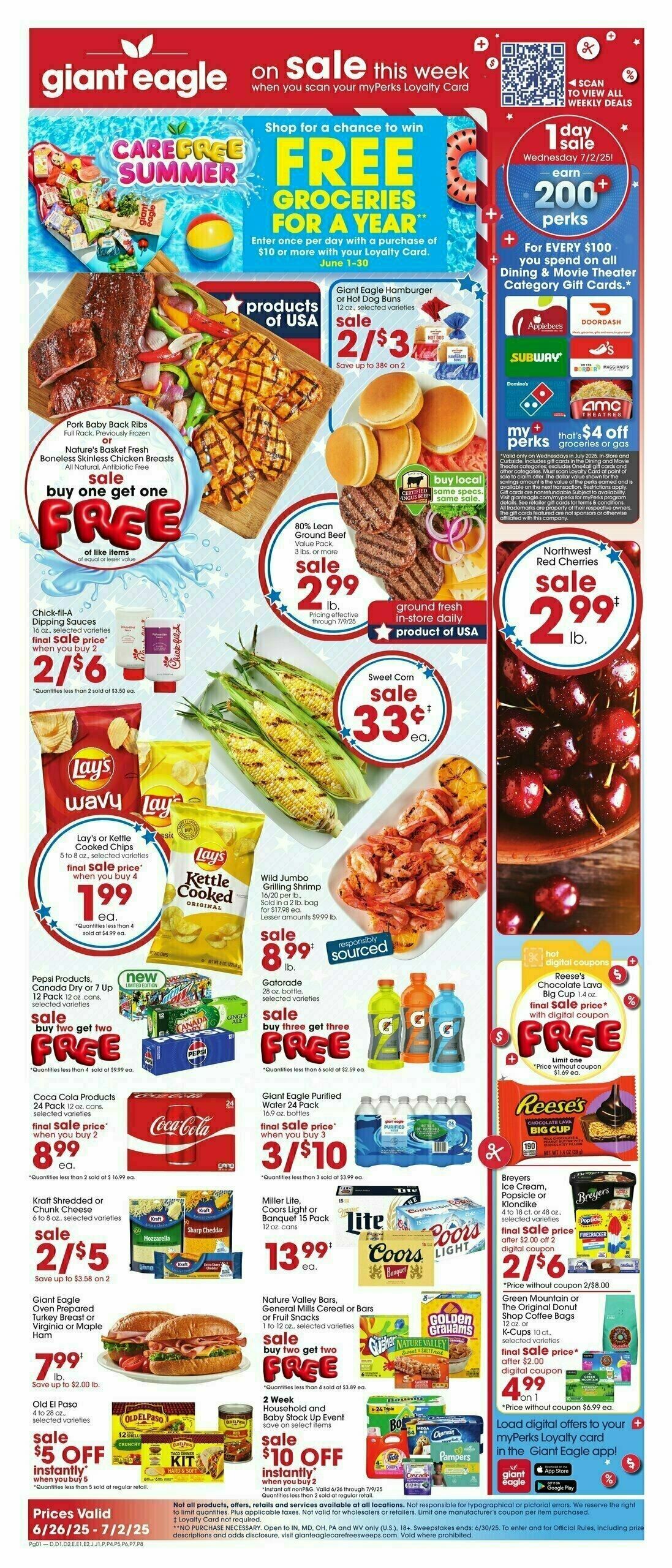 Giant Eagle Weekly Ad from June 26