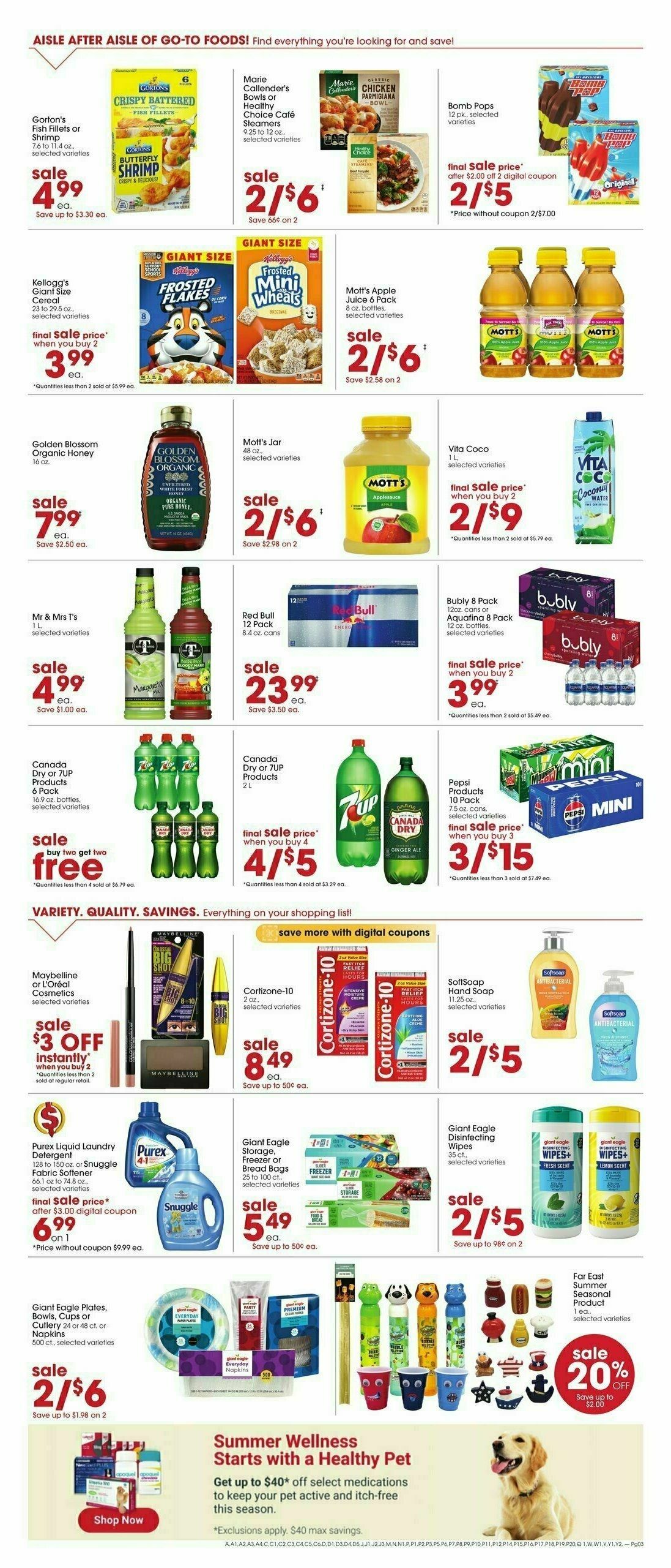 Giant Eagle Weekly Ad from July 3