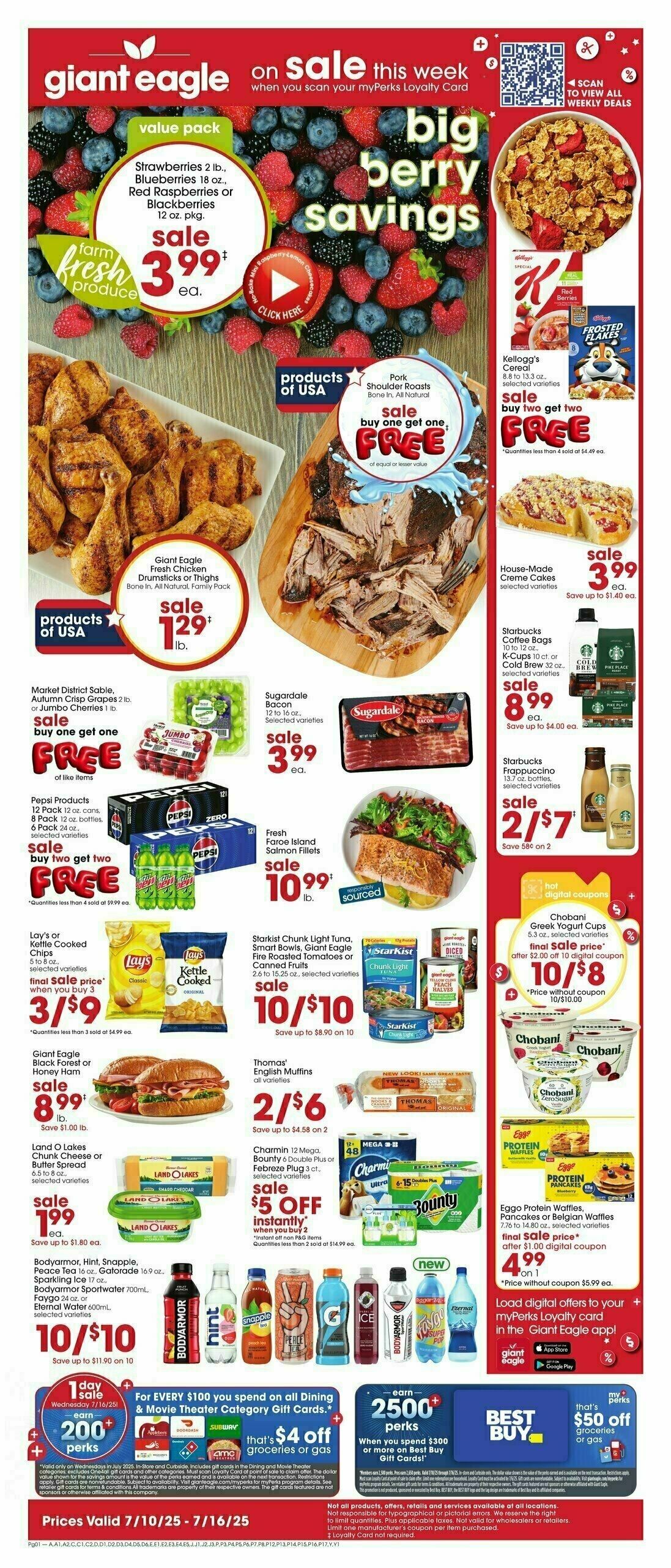 Giant Eagle Weekly Ad from July 10