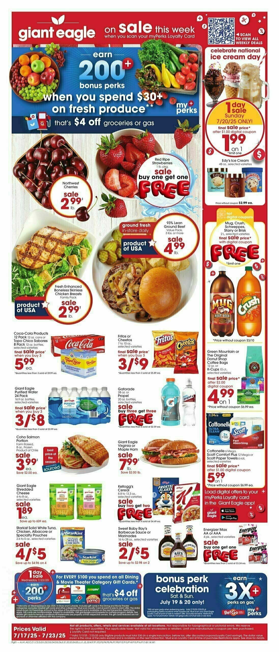 Giant Eagle Weekly Ad from July 17