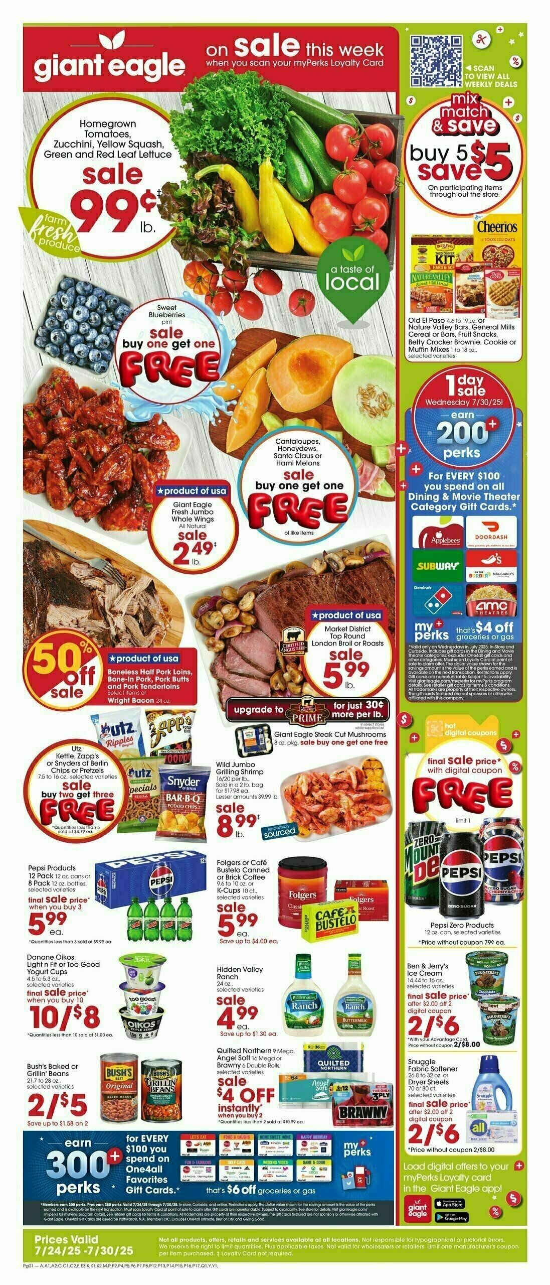 Giant Eagle Weekly Ad from July 24