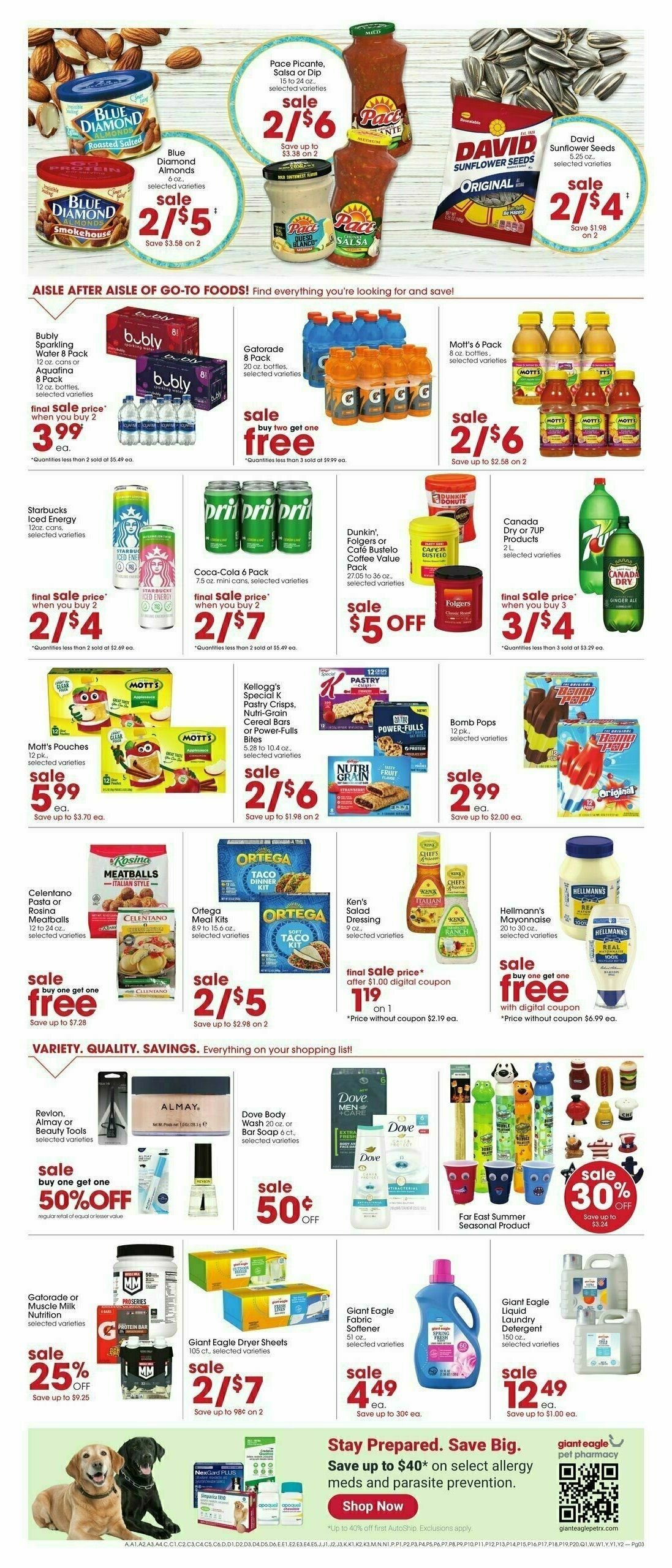Giant Eagle Weekly Ad from August 7