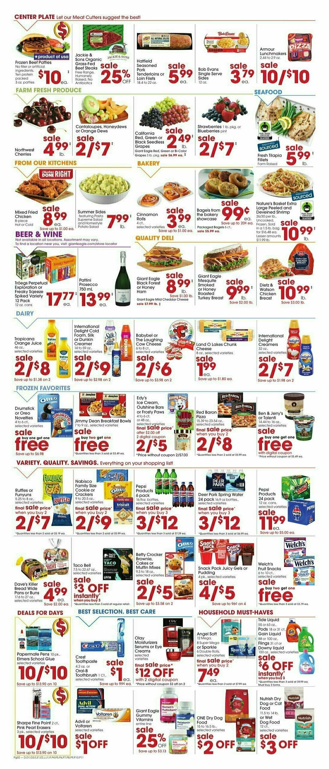 Giant Eagle Weekly Ad from August 14